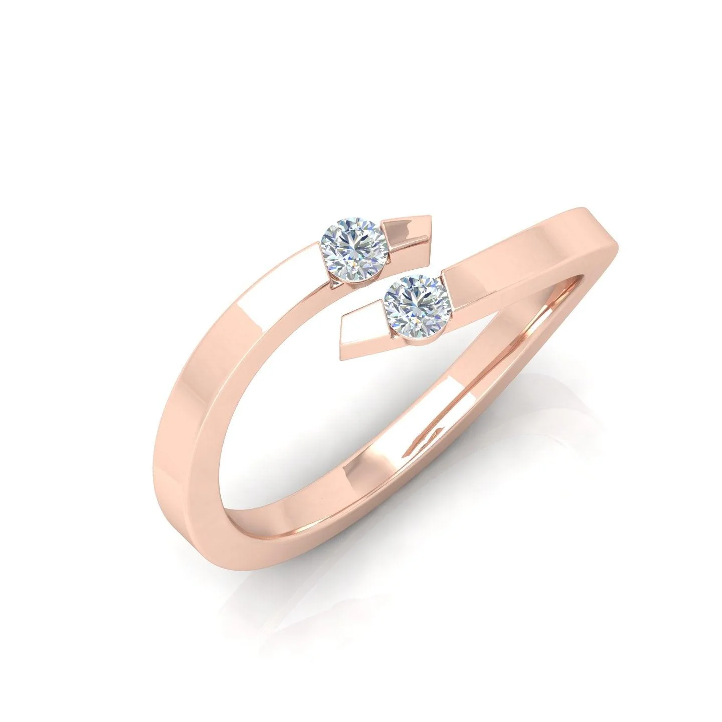 0.20 Carat D/VVS Round Diamond Solitaire Engagement Ring - amadadiamonds - Image 4