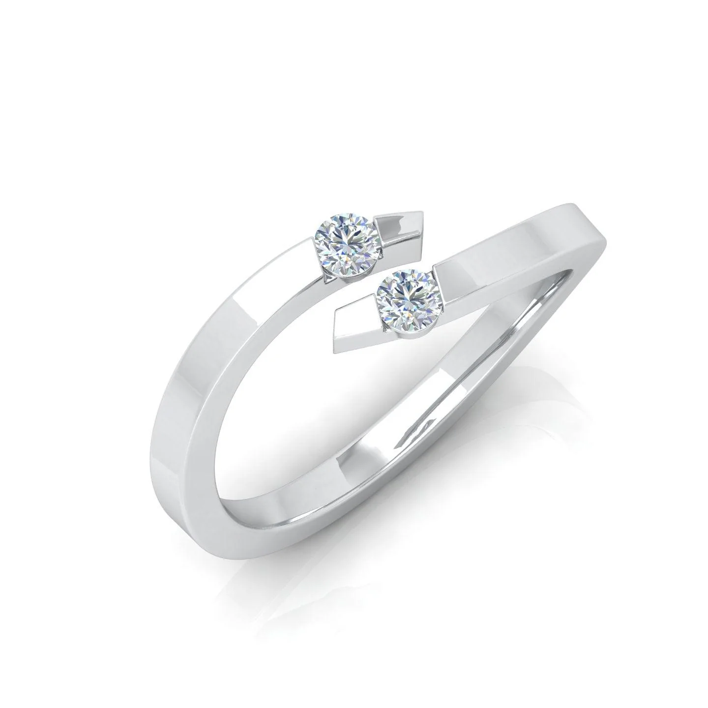 0.20 Carat D/VVS Round Diamond Solitaire Engagement Ring - amadadiamonds - Image 5