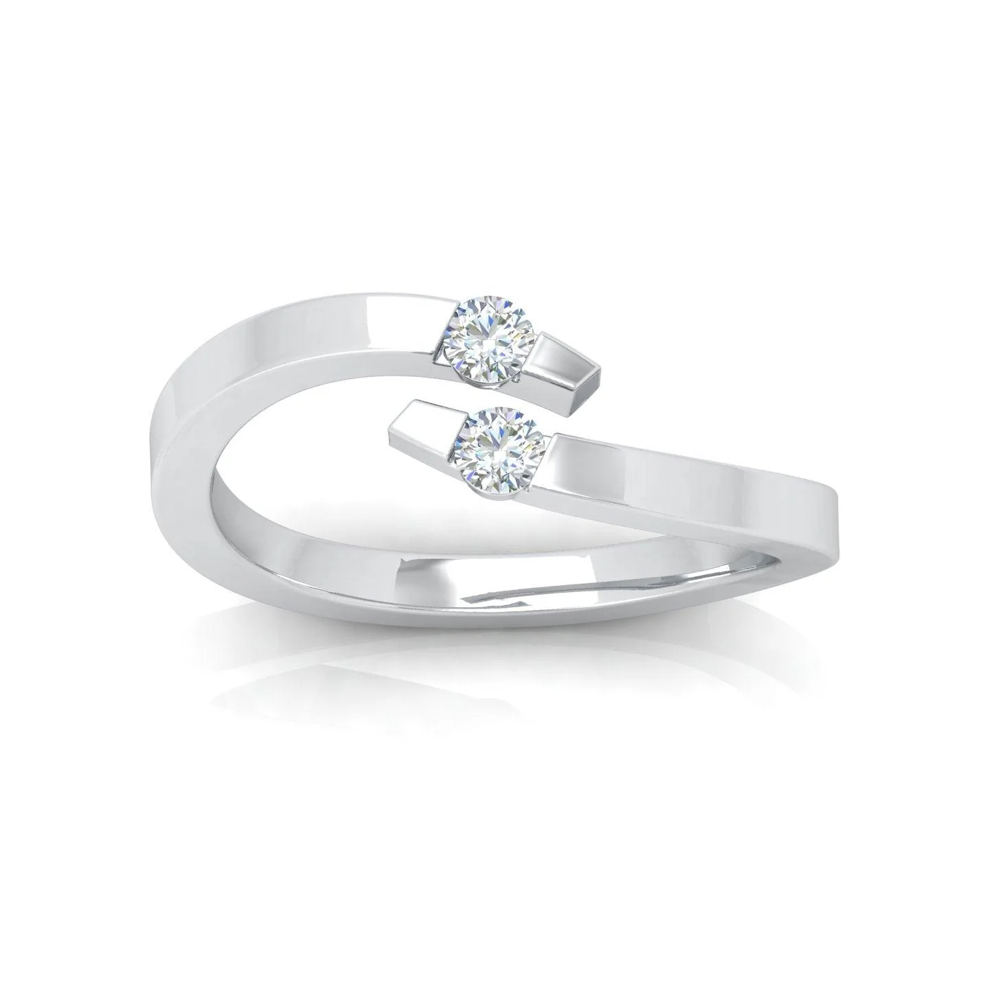 0.20 Carat D/VVS Round Diamond Solitaire Engagement Ring - amadadiamonds - Image 6