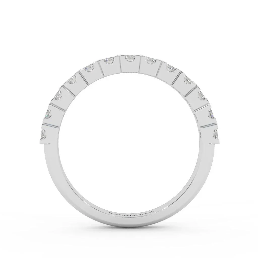 0.50 Ct Natural Round  Diamond Wedding Ring For Her - Image 2