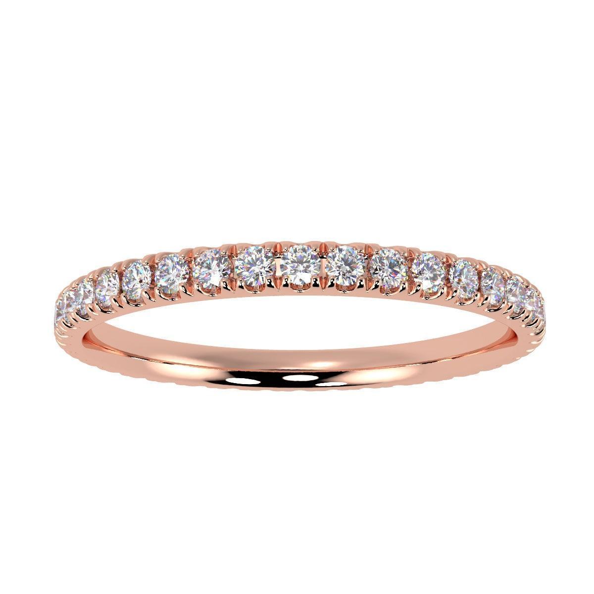 D/VVS 0.50Ct Round Lab Diamond Full Eternity Ring for Women's - Image 4