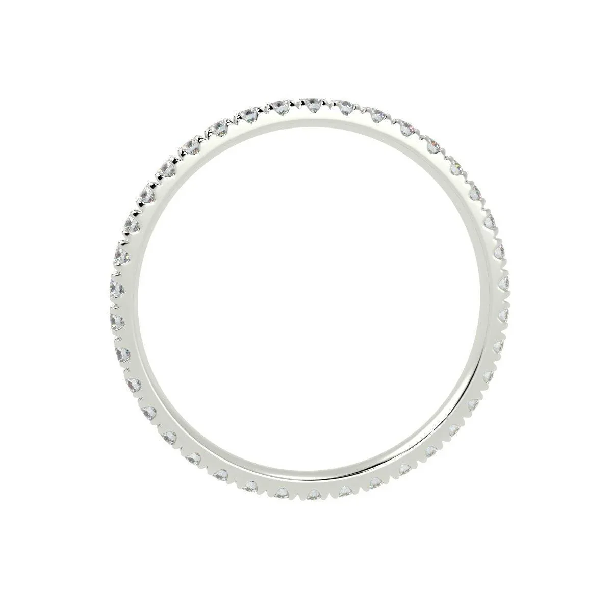D/VVS 0.50Ct Round Lab Diamond Full Eternity Ring for Women's - Image 6