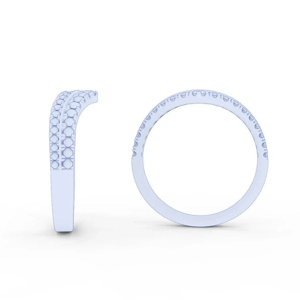 0.60 Ct Natural Round Diamond Stacking Wedding Ring Band (remaining balance £999) - Image 8
