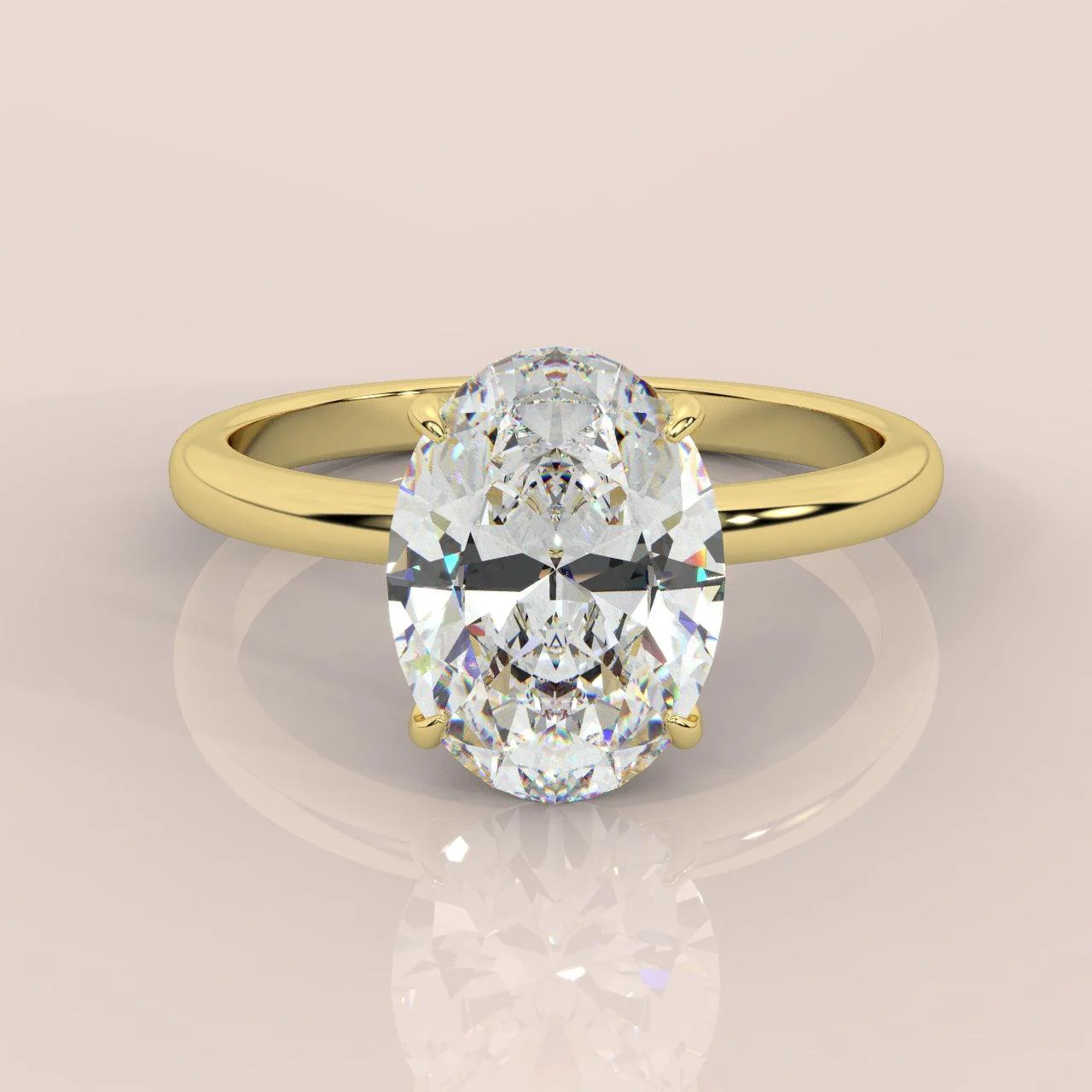 Special Offer ! E/VS 1.00-3.00 CT IGI Certified Oval Diamond Solitaire Engagement Ring in Platinum - Image 12