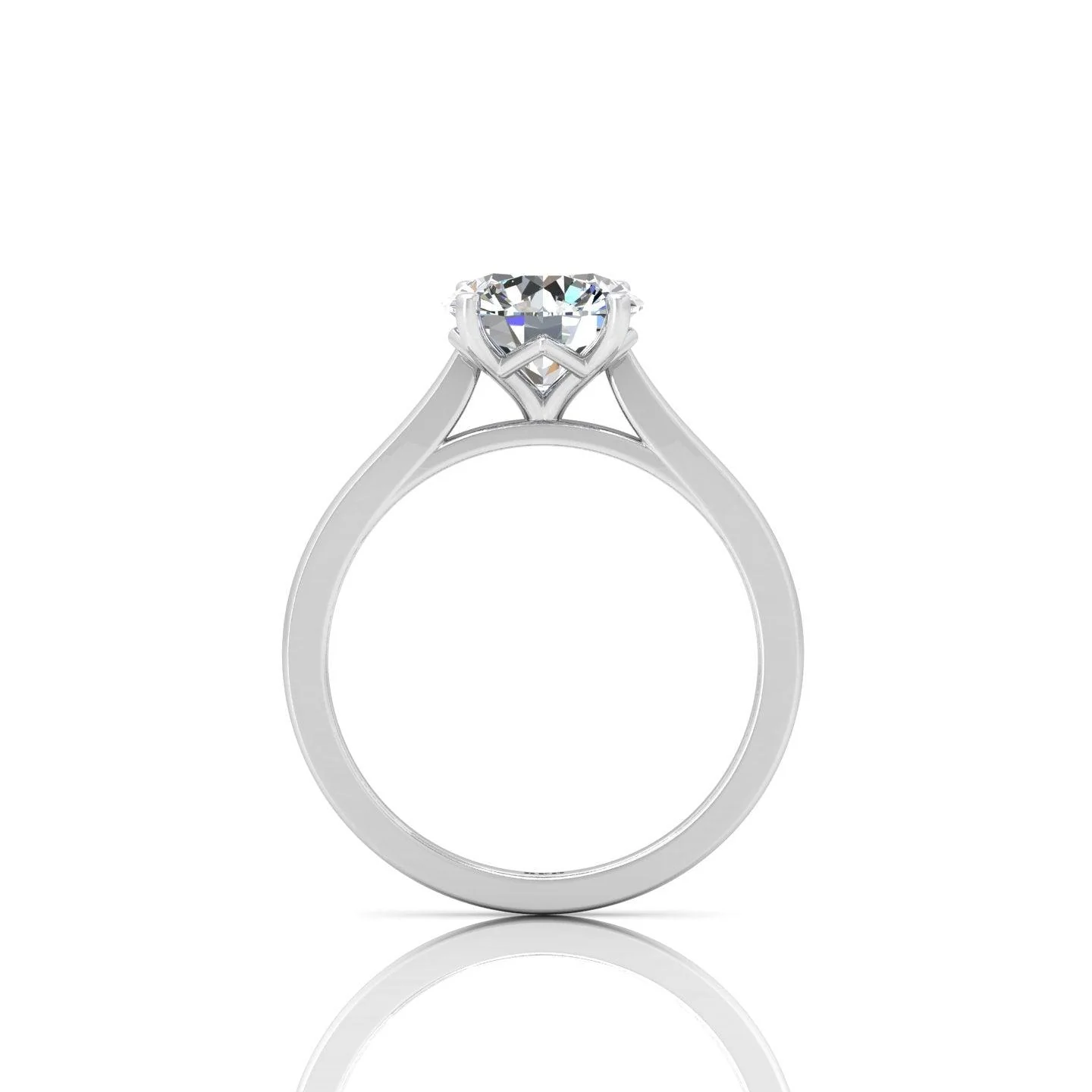 1.00CT E/VS Certified Classic Round Diamond Solitaire Engagement Ring - Image 3