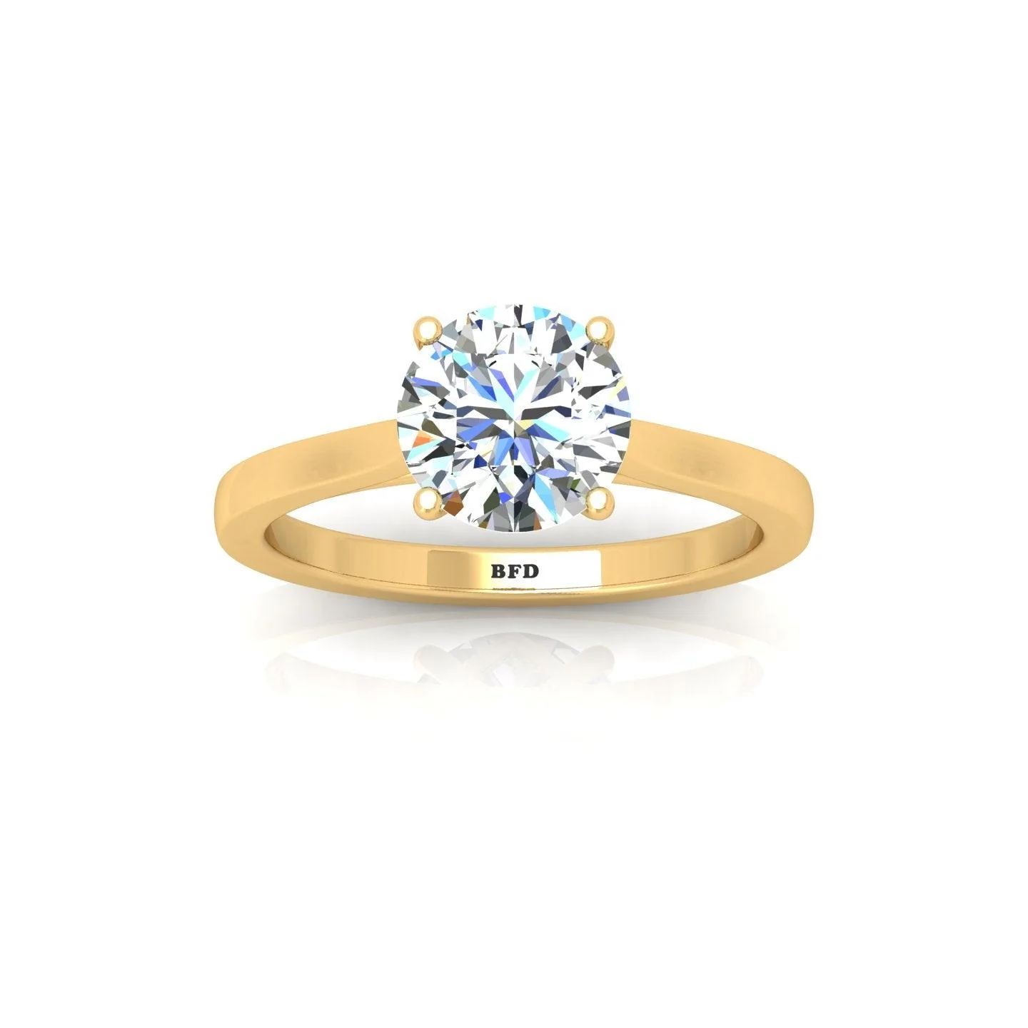1.00CT E/VS Certified Classic Round Diamond Solitaire Engagement Ring - Image 6