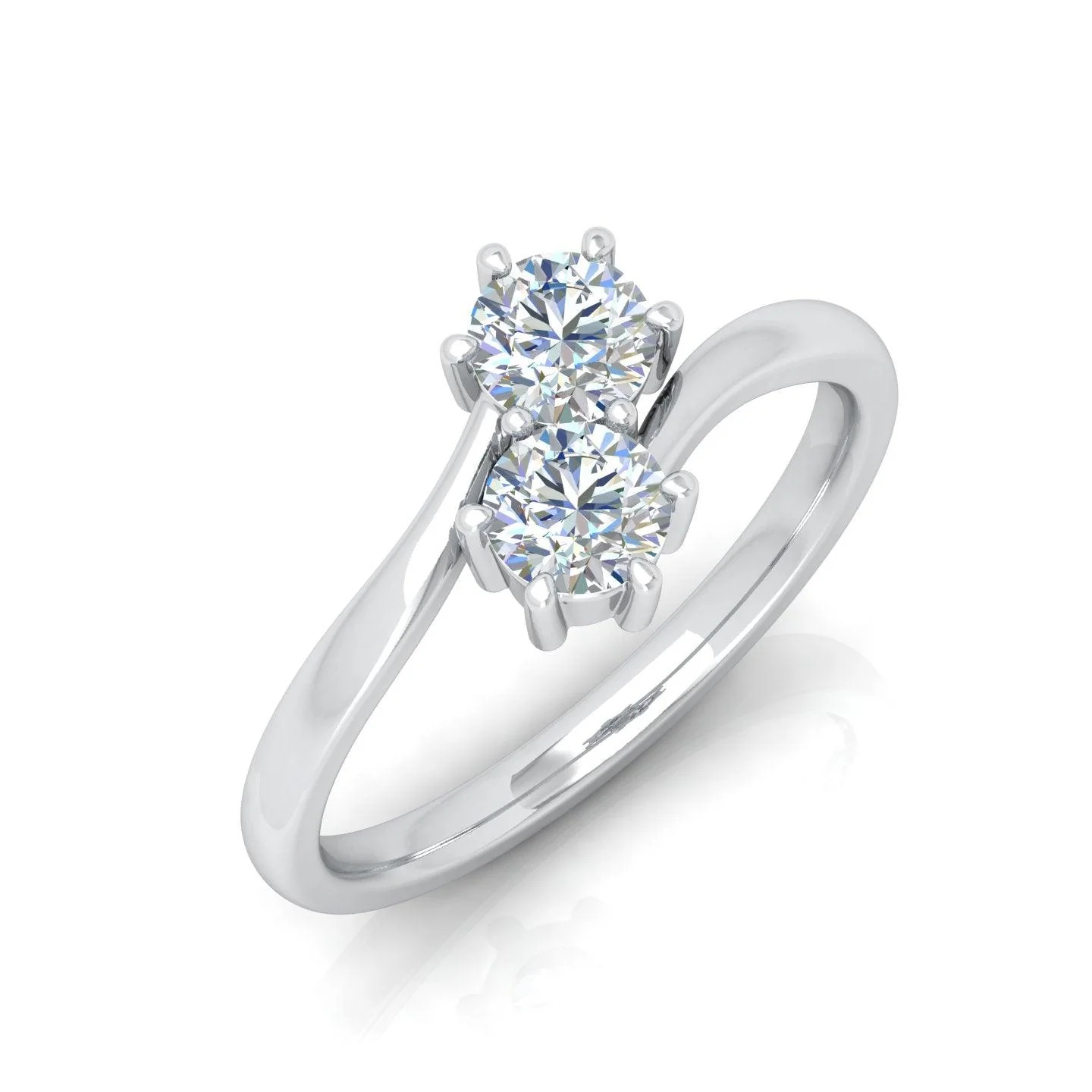 2.00 Carat D/VS IGI Certified Classic Round Diamond Solitaire Toi-Moi Engagement Ring - amadadiamonds - Image 5