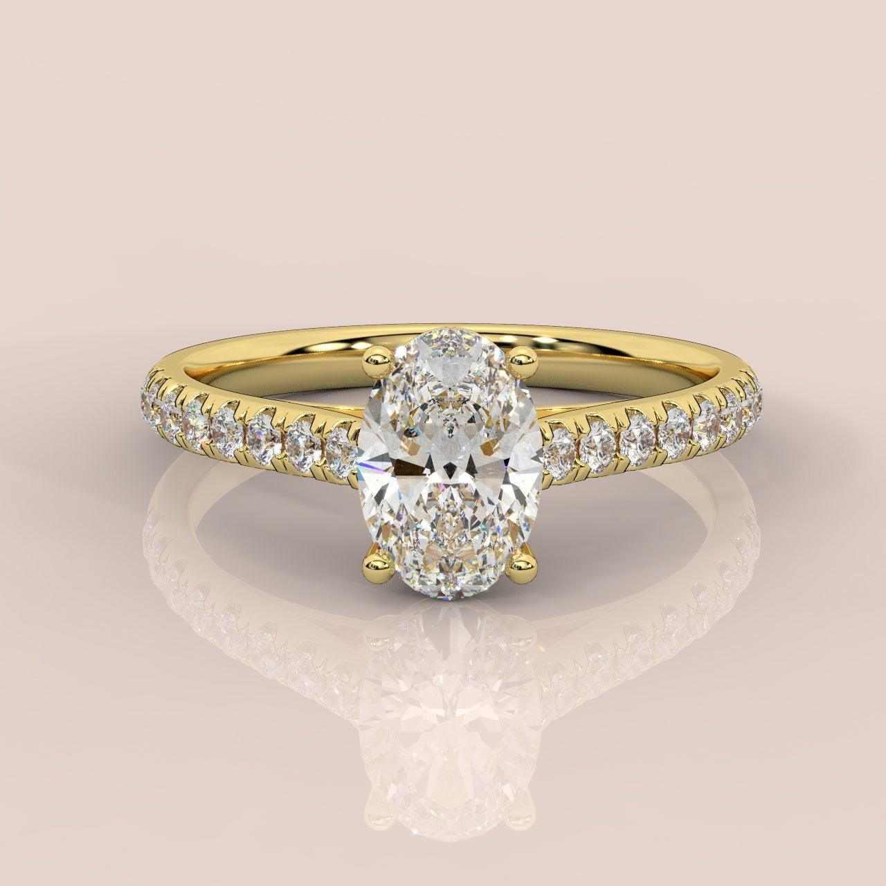 IGI Certified 2.00ct Lab Grown Oval Diamond Engagement Ring - Image 5