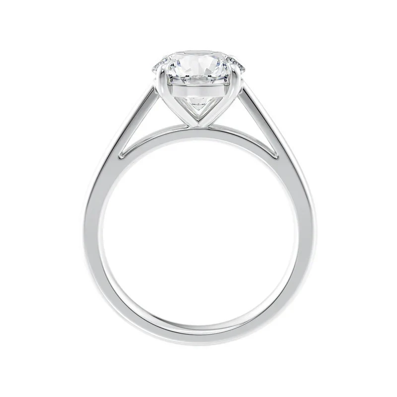 Huge Round Diamond Solitaire Engagement Ring in Platinum 2.00Ct - 3.00Ct - Image 12