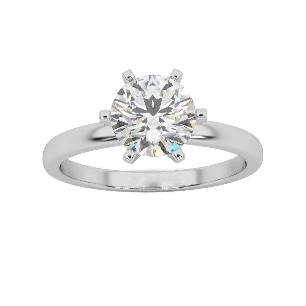 Clearance IGI Certified D-F/VS 4.00Ct Round Diamond Solitaire Engagement Ring in Platinum - Image 13