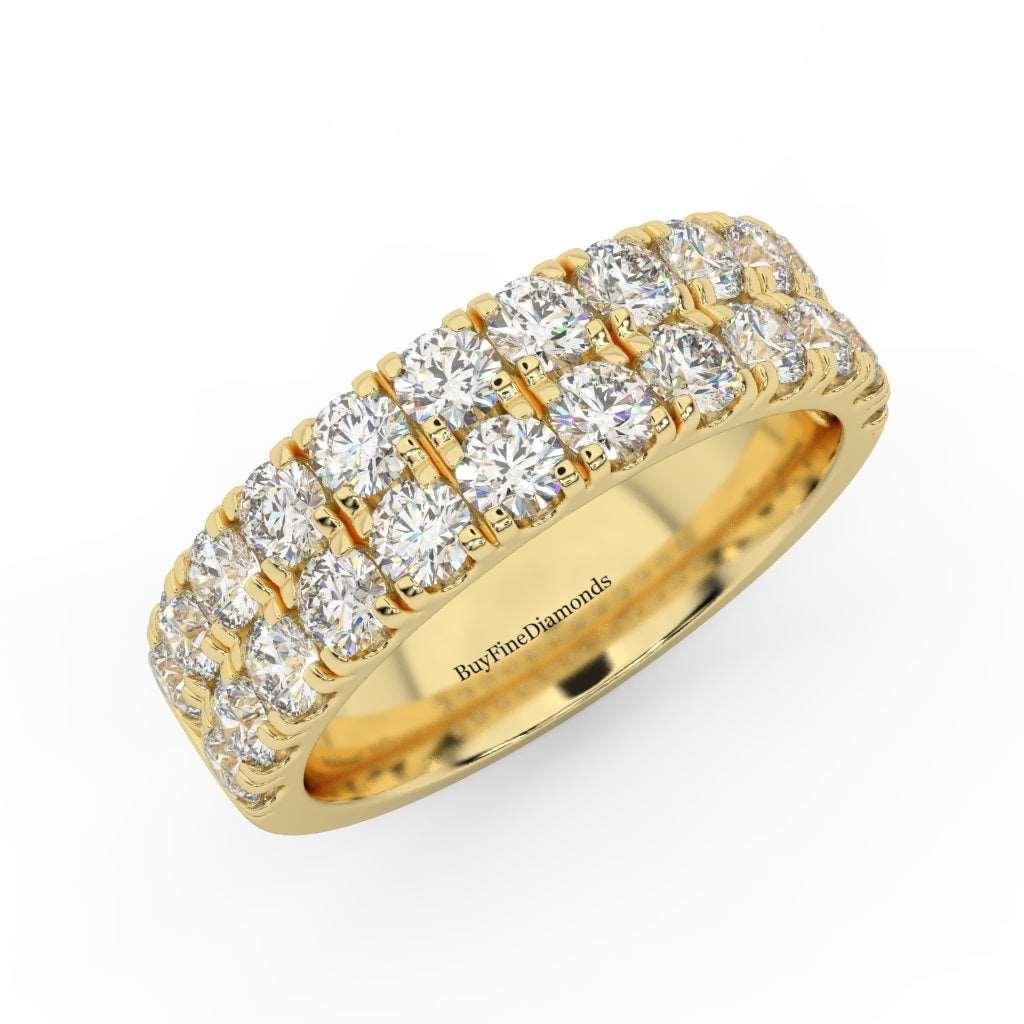 5.3MM Natural Round Diamond Micro Pave Set Wedding Band 2.00 Ct - Image 3