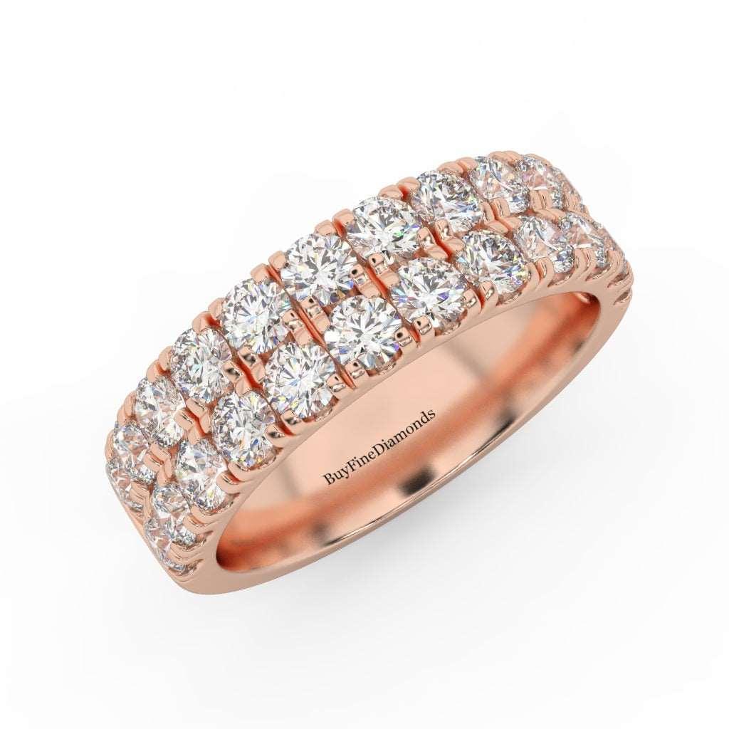 5.3MM Natural Round Diamond Micro Pave Set Wedding Band 2.00 Ct - Image 4
