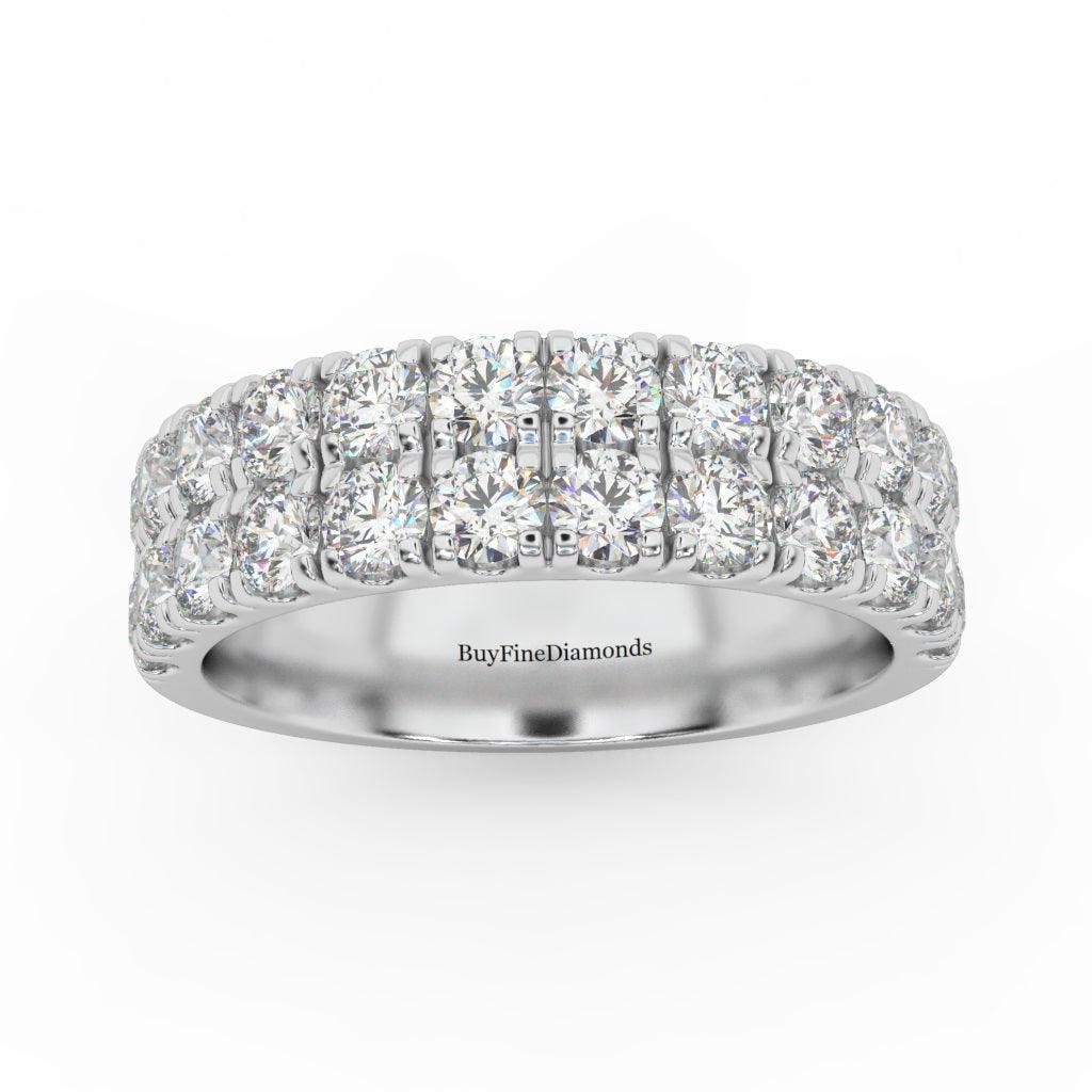 5.3MM Natural Round Diamond Micro Pave Set Wedding Band 2.00 Ct - Image 5