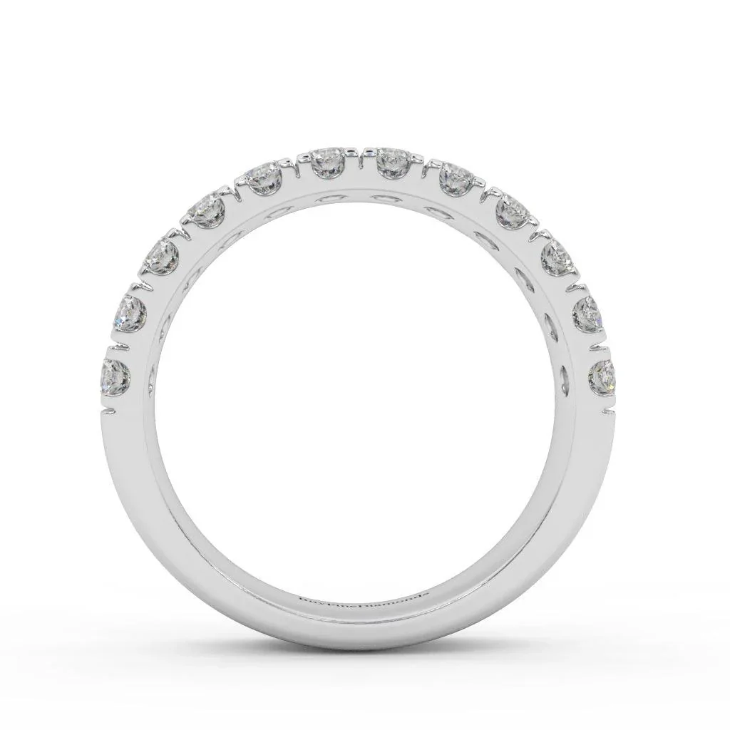 5.3MM Natural Round Diamond Micro Pave Set Wedding Band 2.00 Ct - Image 7