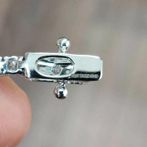 5.00Ct F/VS Round Diamond Bezel Set Tennis Bracelet for Women's in Hallmarked 18k Gold - Image 6