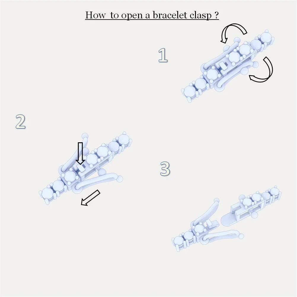 Sapphire & Diamond Tennis Bracelet Crafted In White Gold 6.00ct - Image 5