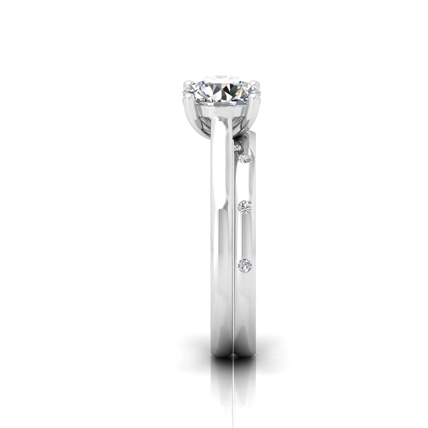 Certified Classic Round Diamond Solitaire Engagement Ring With Band 1.20ct E/VS - Image 7