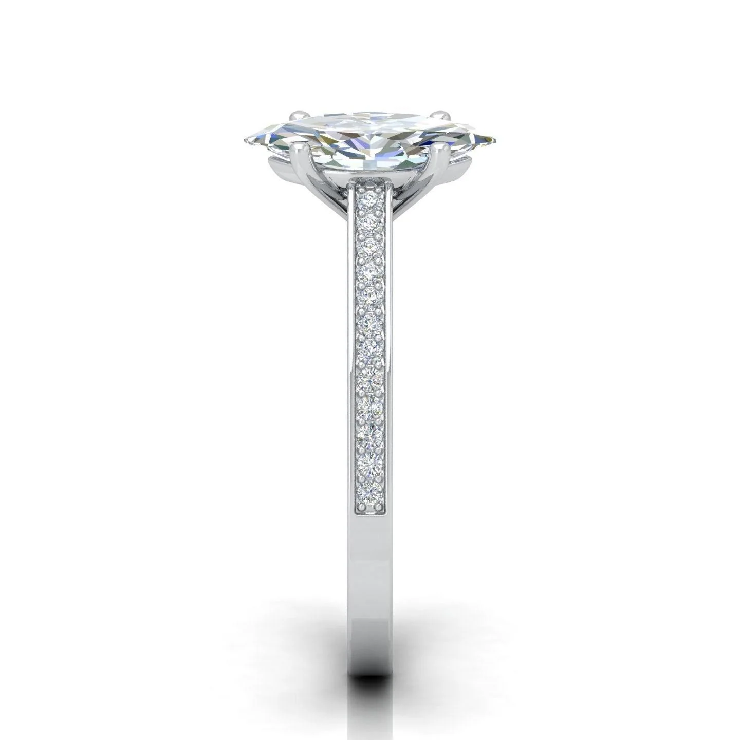 Certified Marquise Diamond Engagement Ring 2.00Carat E/VS - Image 4