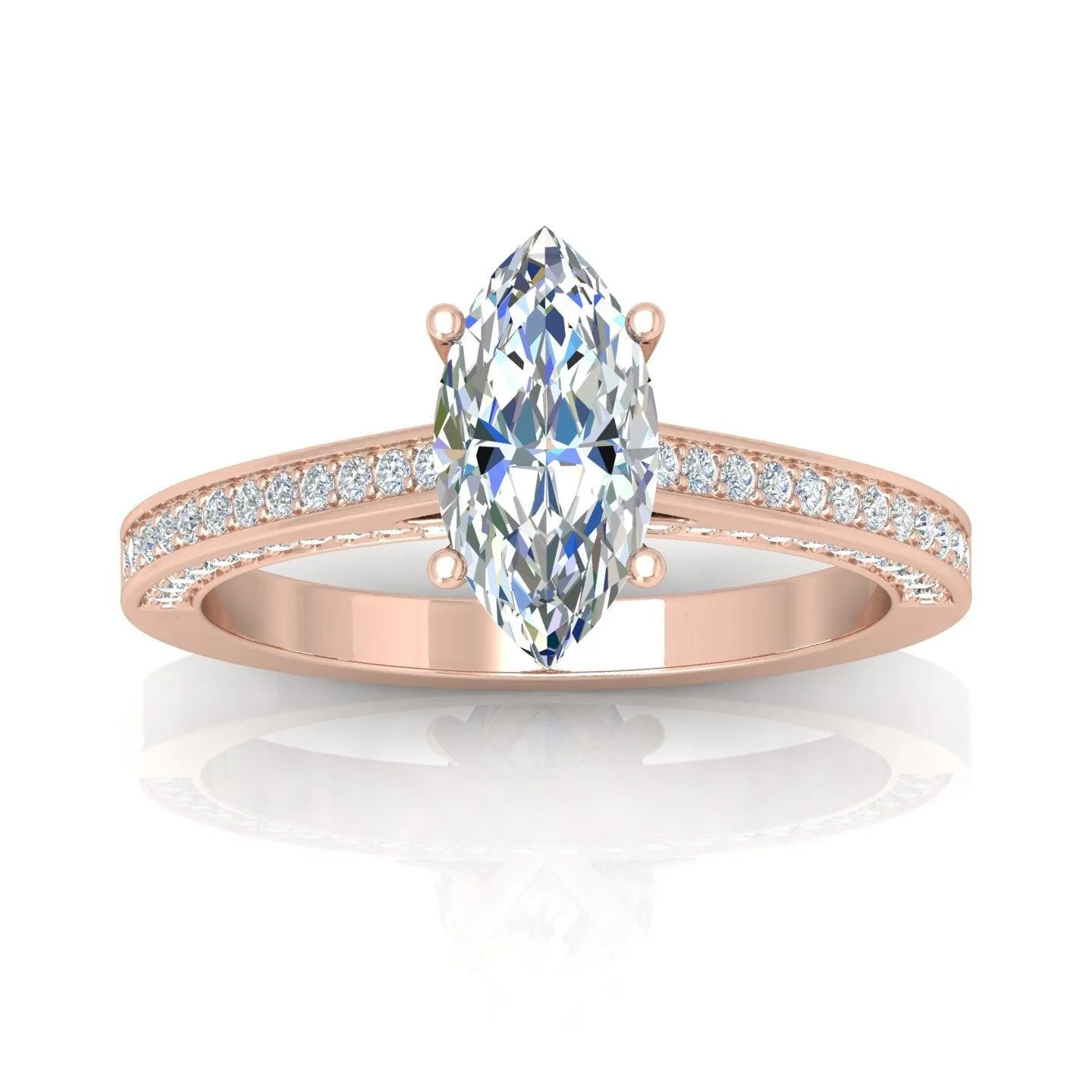 Certified Marquise Diamond Engagement Ring 2.00Carat E/VS - Image 7