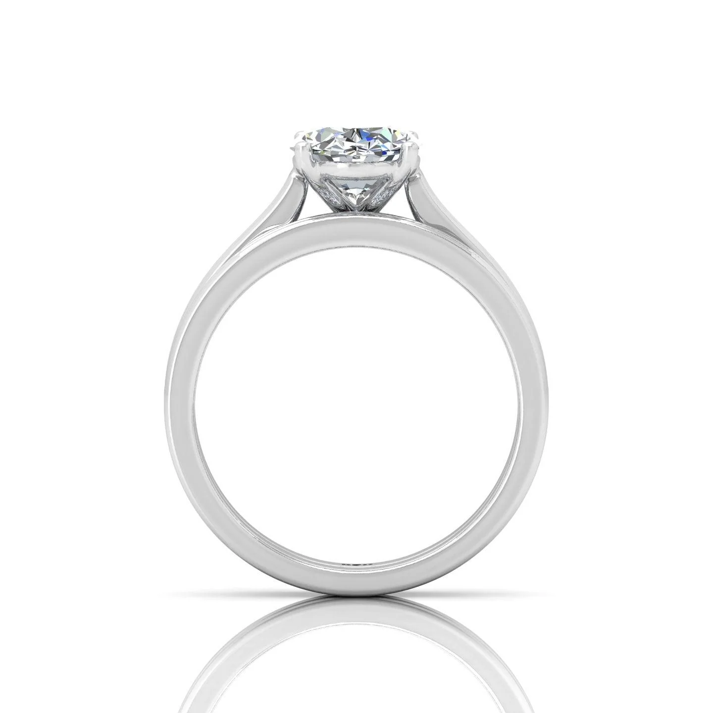 Certified Oval Diamond Bridal Set Engagement Ring With Matching Band 2.00Carat E/VS - Image 8