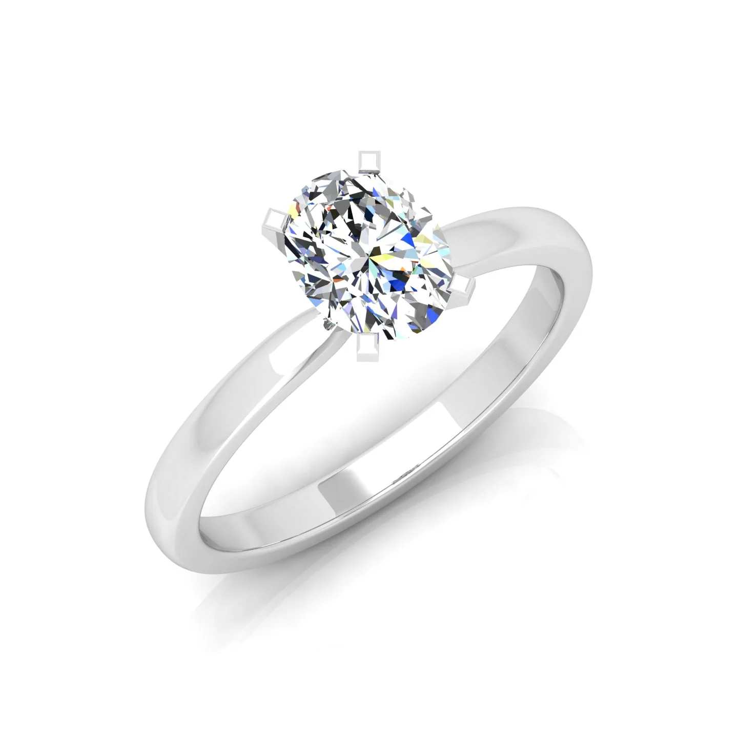 Certified Oval Diamond Hidden Halo Engagement Ring - 1.00Ct - 3.00Ct - Image 10