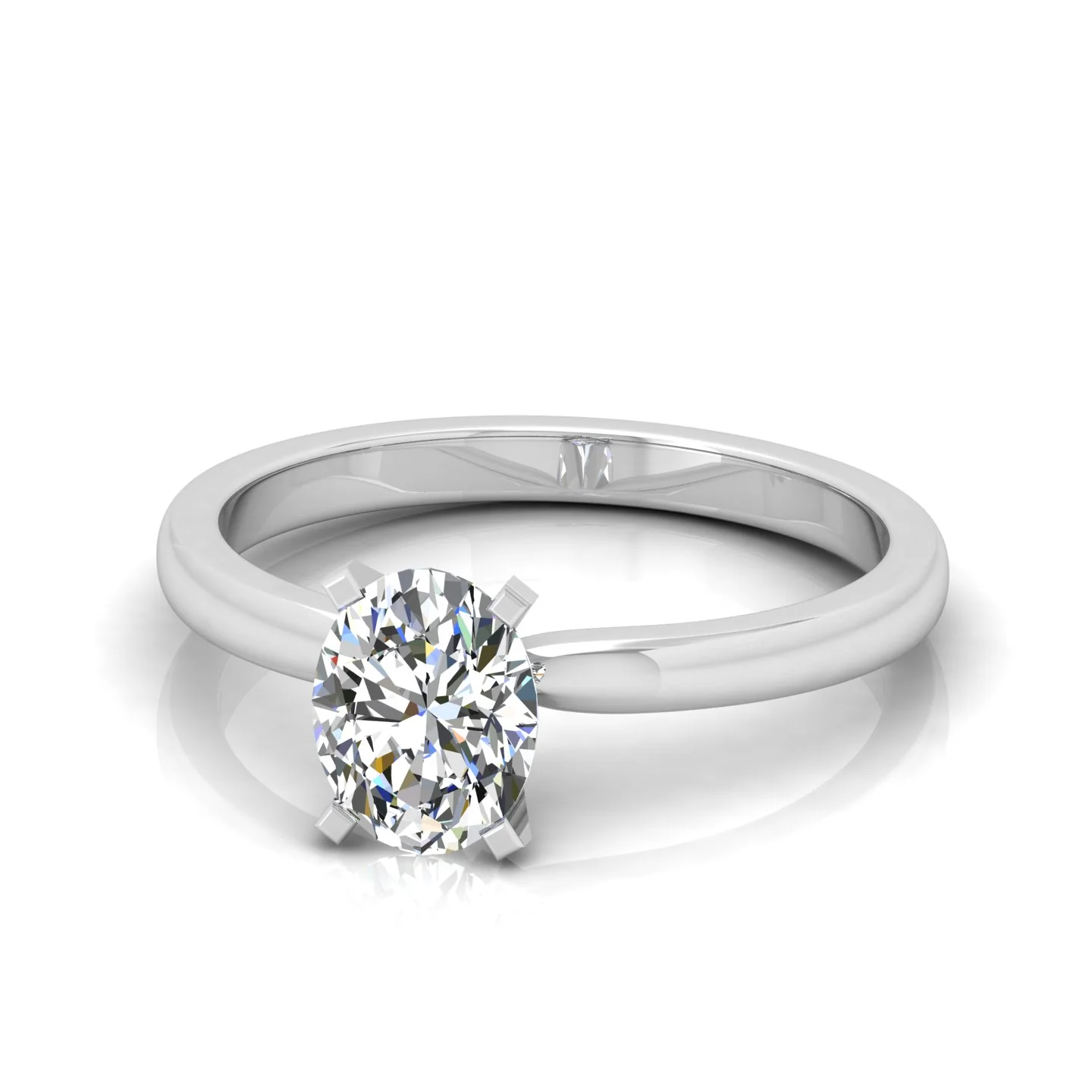Certified Oval Diamond Hidden Halo Engagement Ring - 1.00Ct - 3.00Ct - Image 9