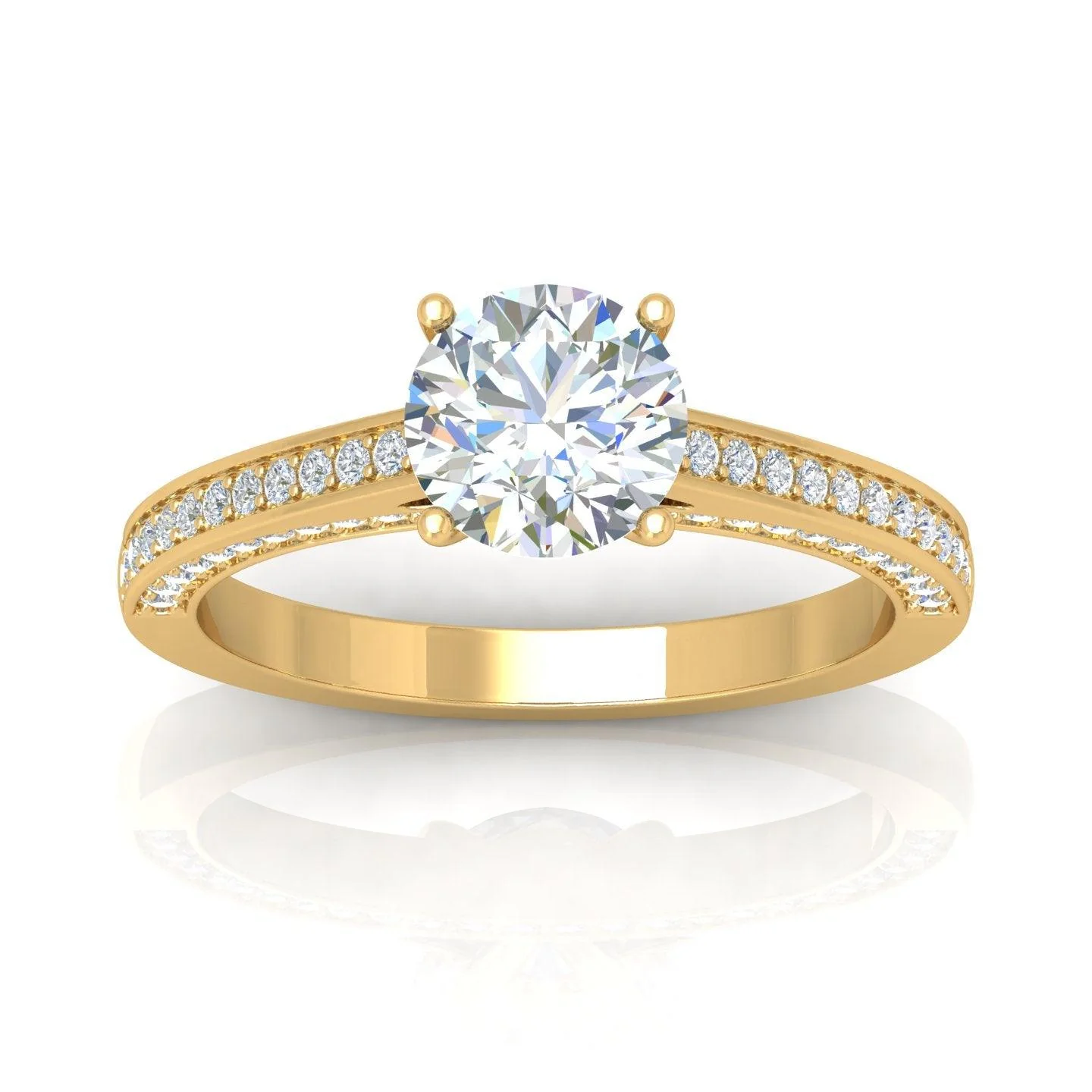 Certified Round Diamond Engagement Ring 2.00Carat E/VS - Image 6