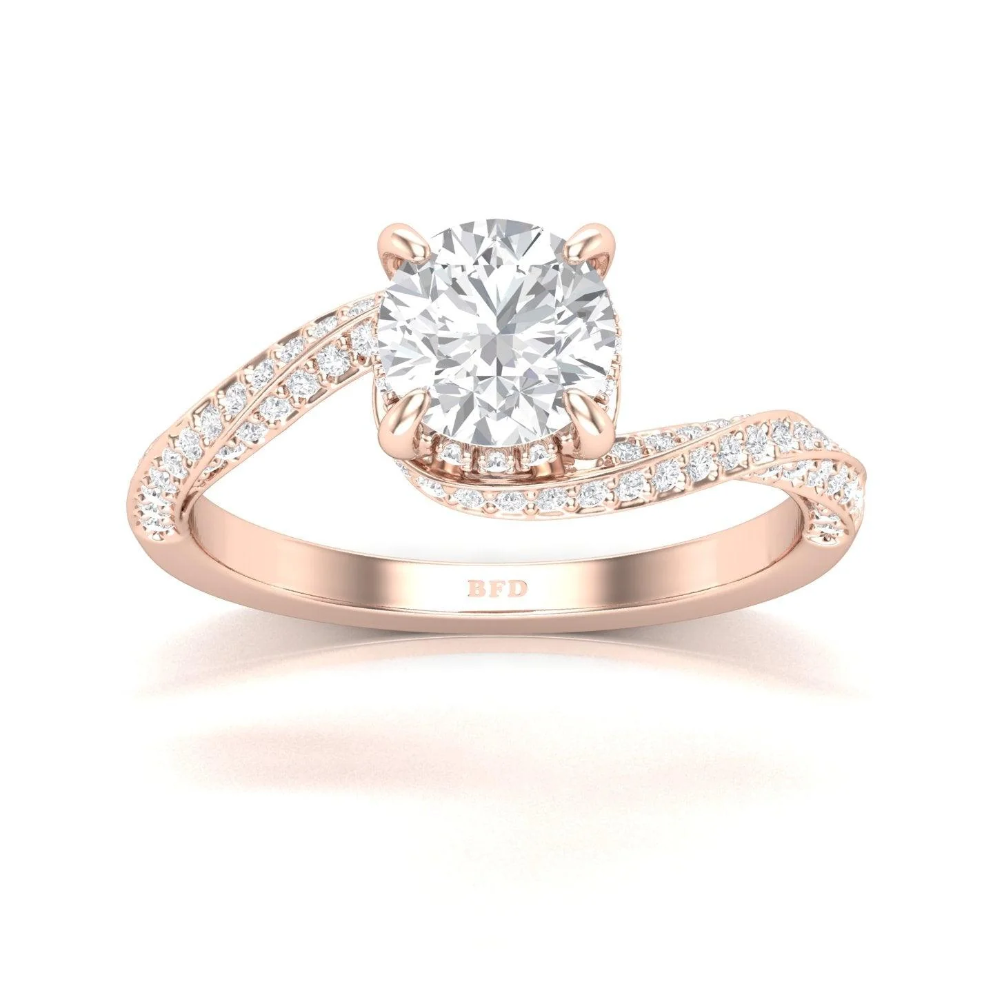 Certified Round Diamond Hidden Halo Engagement Ring 2.50Ct - Image 6