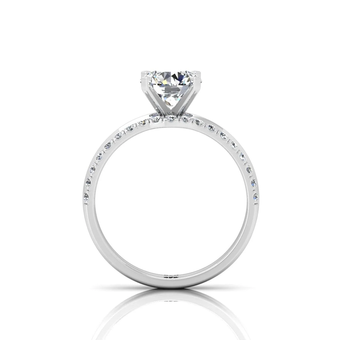 Certified Round Diamond Solitaire Ring With Matching Band 1.50Carat E/VS - Image 7