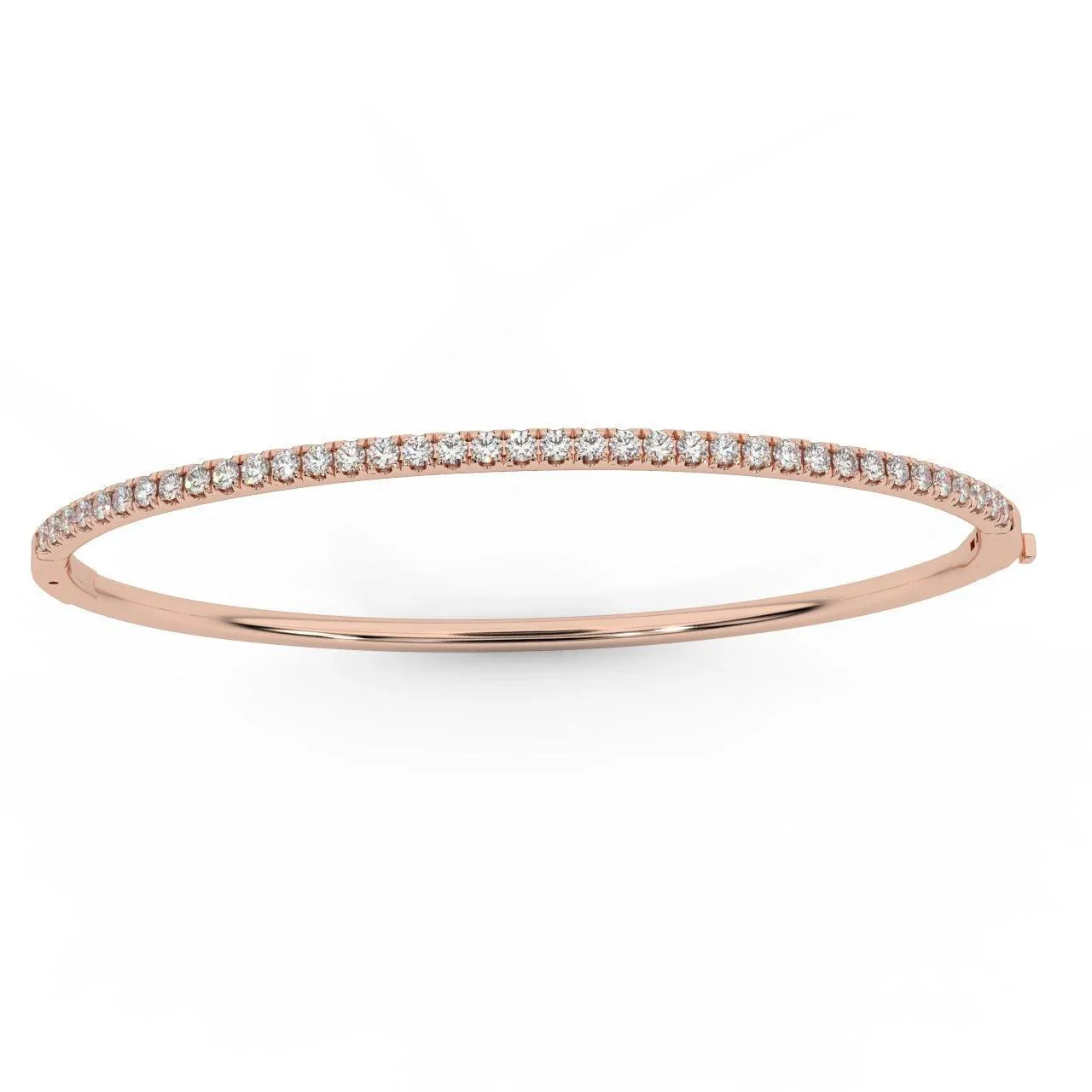 Classic Diamond Bangle for Womens in 18k Gold - 1.50 ct tw - Customize Your Own - Image 6