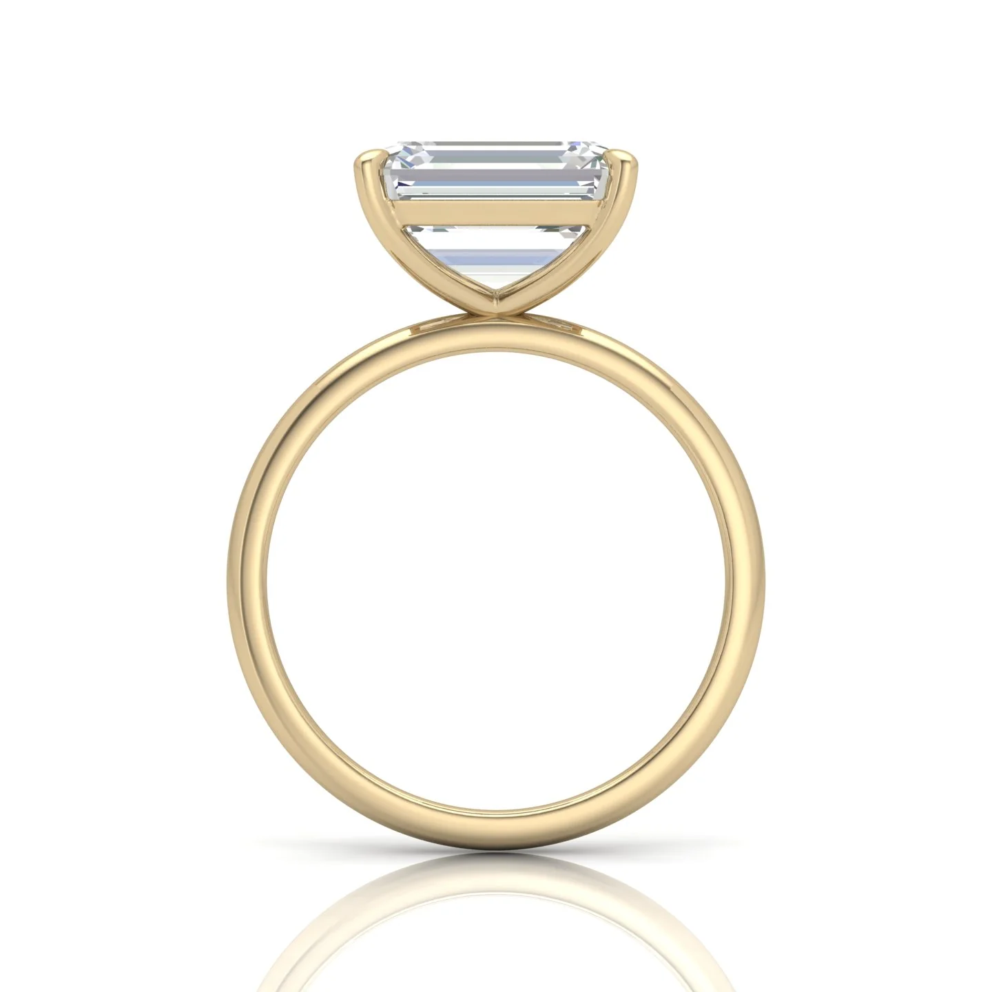 Classic East-West Solitaire Engagement Ring - Radiant - Image 7