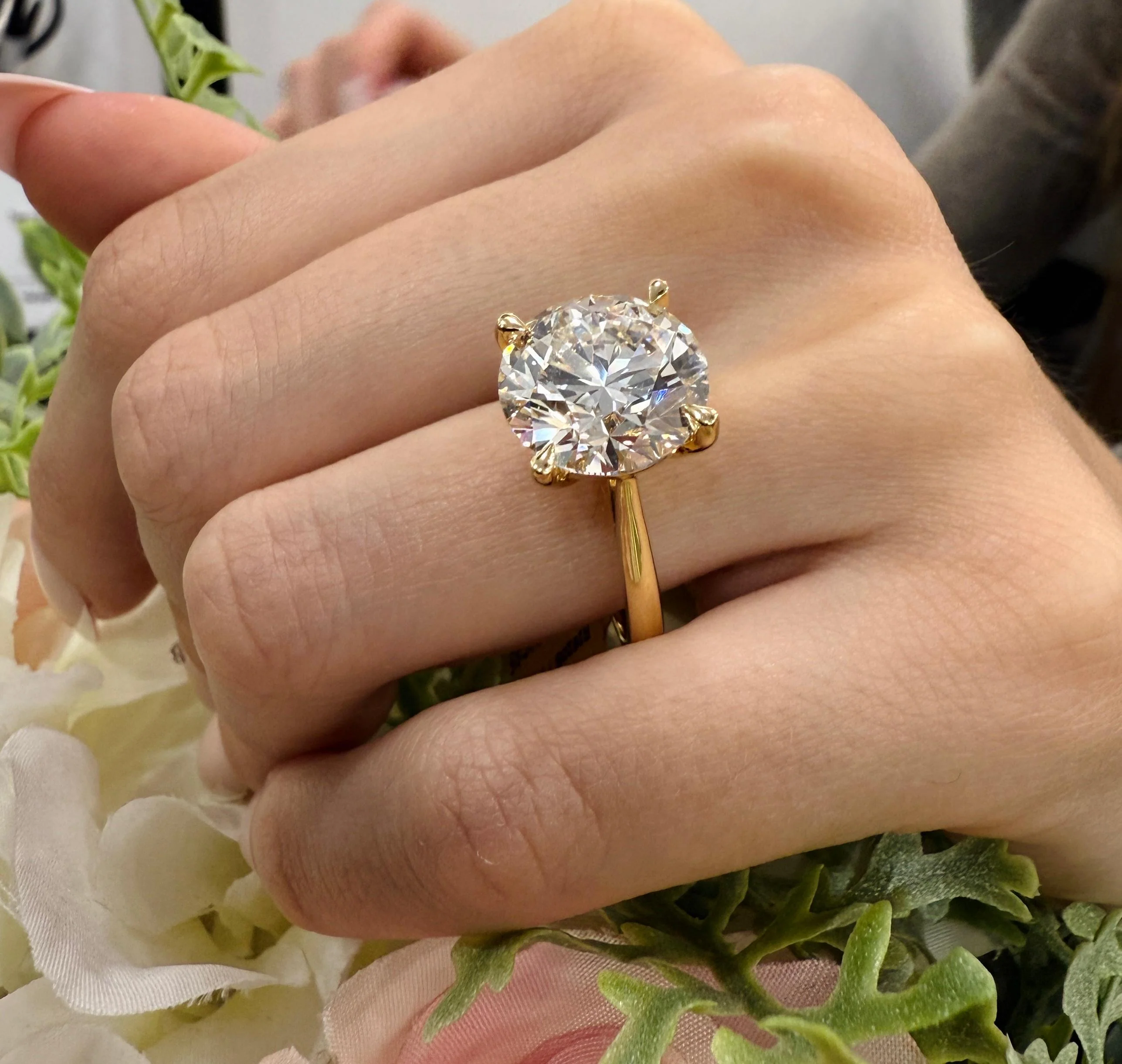 Clearance – 6.00Ct Round Lab Grown Diamond Solitaire Engagement Ring | IGI Certified - Image 2