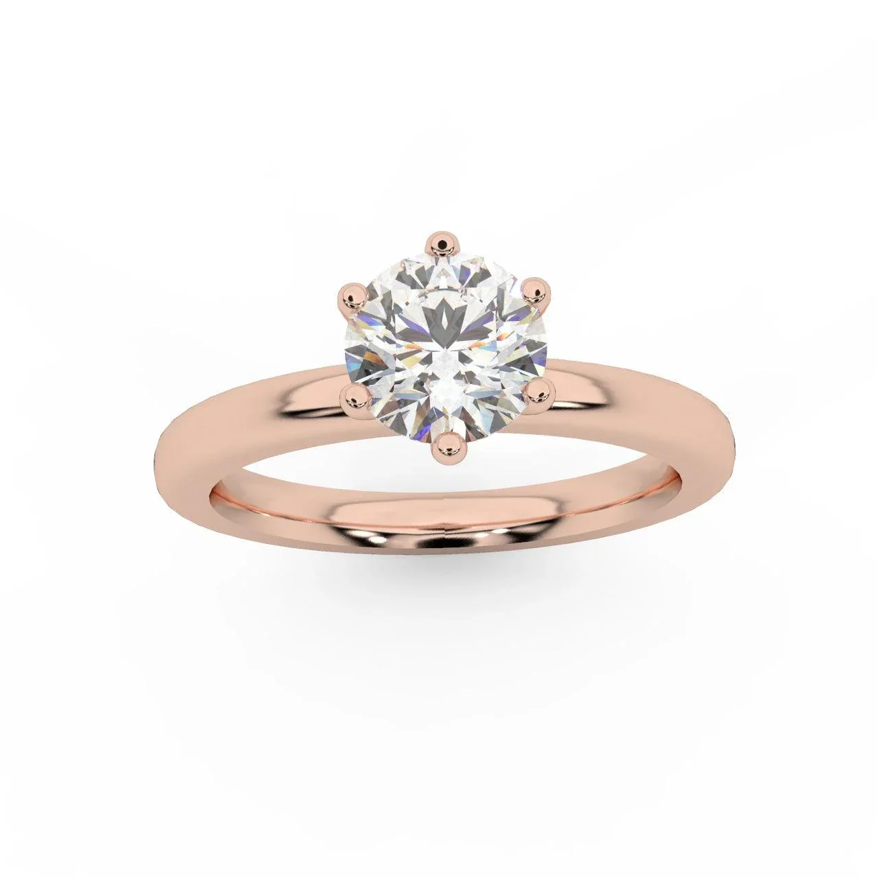 Comfort Fit Solitaire Engagement Ring 1.00ct E/VS - Image 4