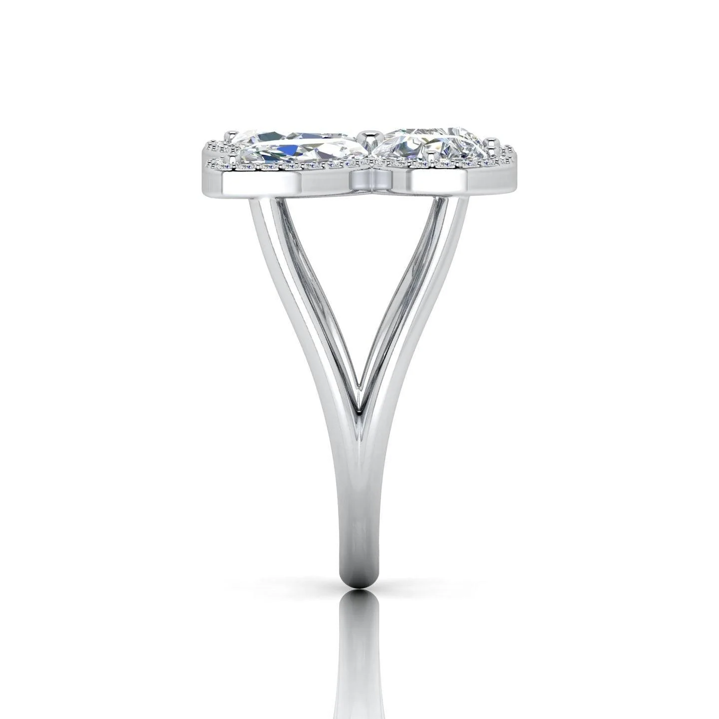 D/VS 4.00 Carat Butterfly Design Vintage Look Engagement Ring - amadadiamonds - Image 8