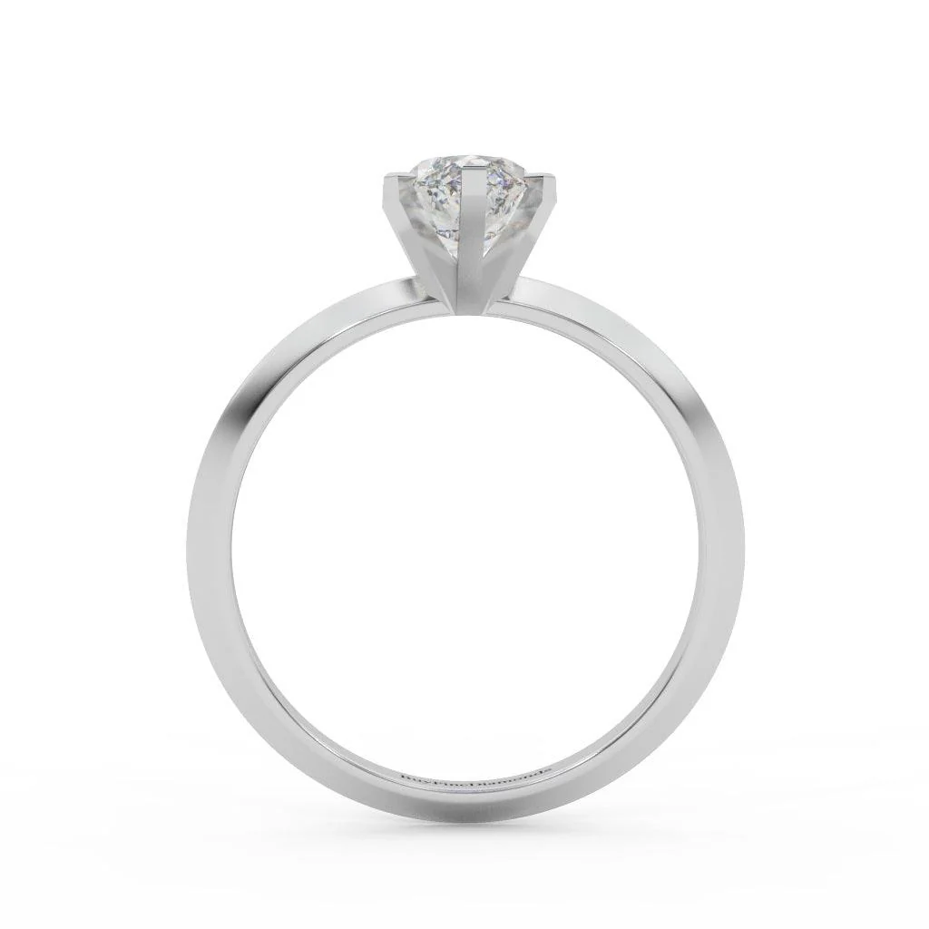 Exceptional Quality Certified Marquise Diamond Solitaire Engagement Ring 1.00ct - Image 4