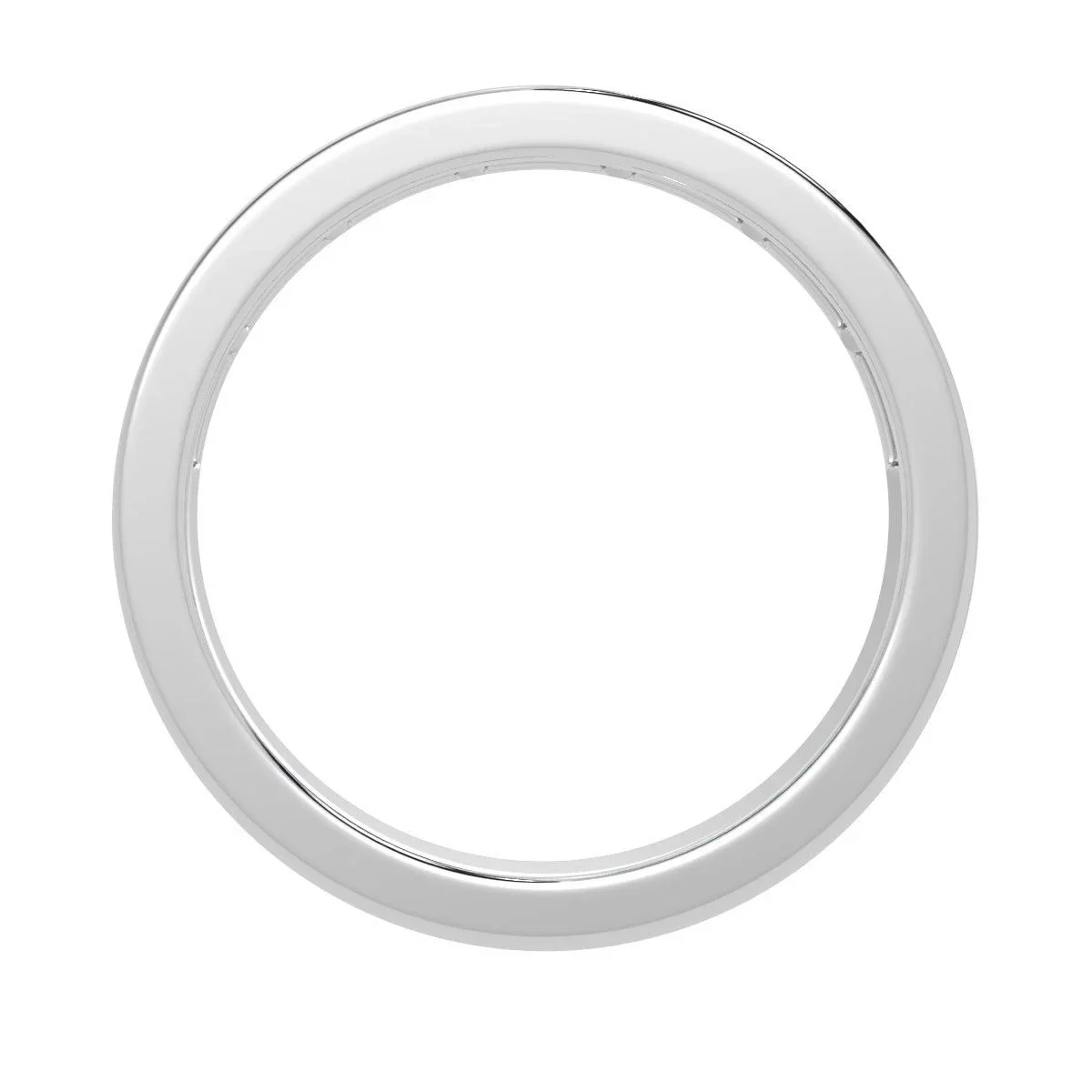 Baguette Diamond Half Eternity Ring - Horizontal Way in Platinum/18K Gold - 0.50ct - 1.00ct - Image 4