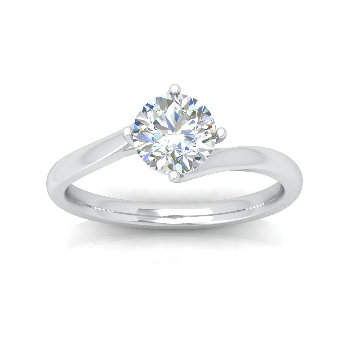 IGI Certified 1.00CT D/VS Classic Round Diamond Solitaire Engagement Ring In 18k Gold - Image 7