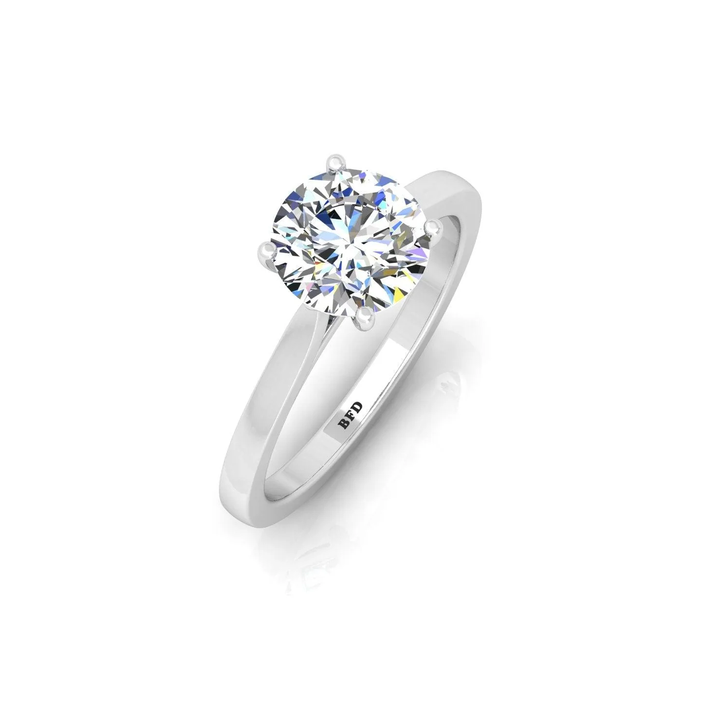 IGI CERTIFIED 1.40CT D/VS Round Diamond Solitaire Engagement Ring - 950 Platinum - Image 5
