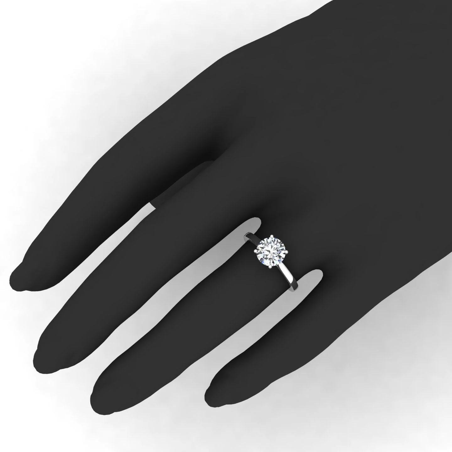 IGI CERTIFIED 1.40CT D/VS Round Diamond Solitaire Engagement Ring - 950 Platinum - Image 6