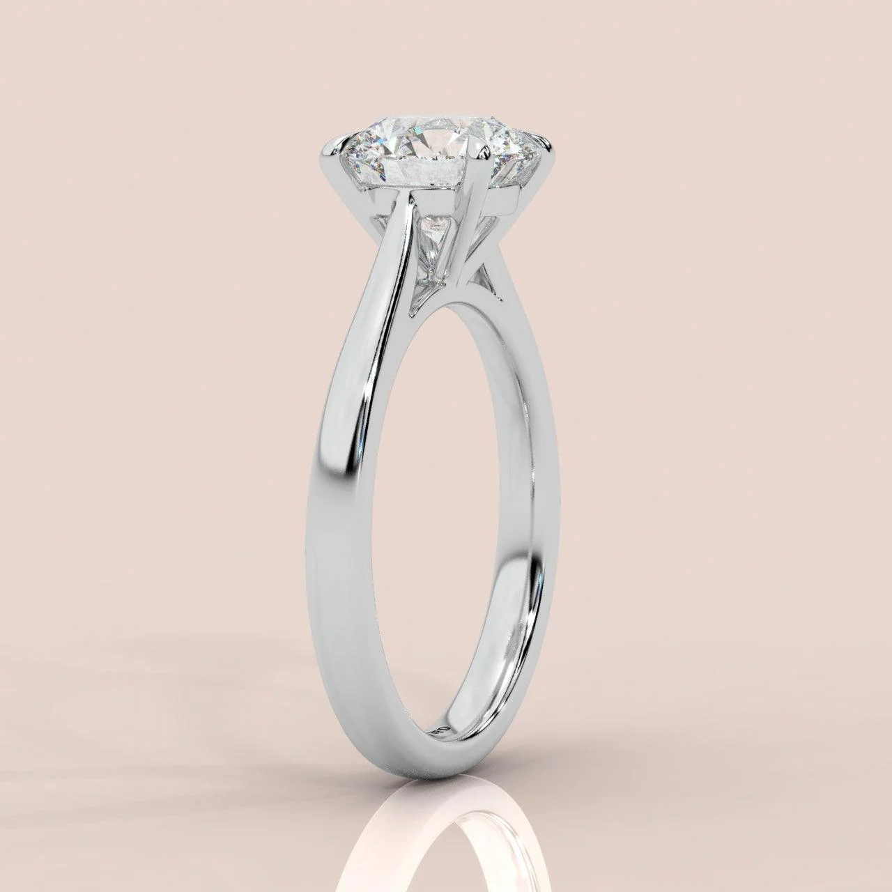 IGI Certified 6.00 Carat E/VS Round Diamond Solitaire Ring In 18k White Gold - Image 5