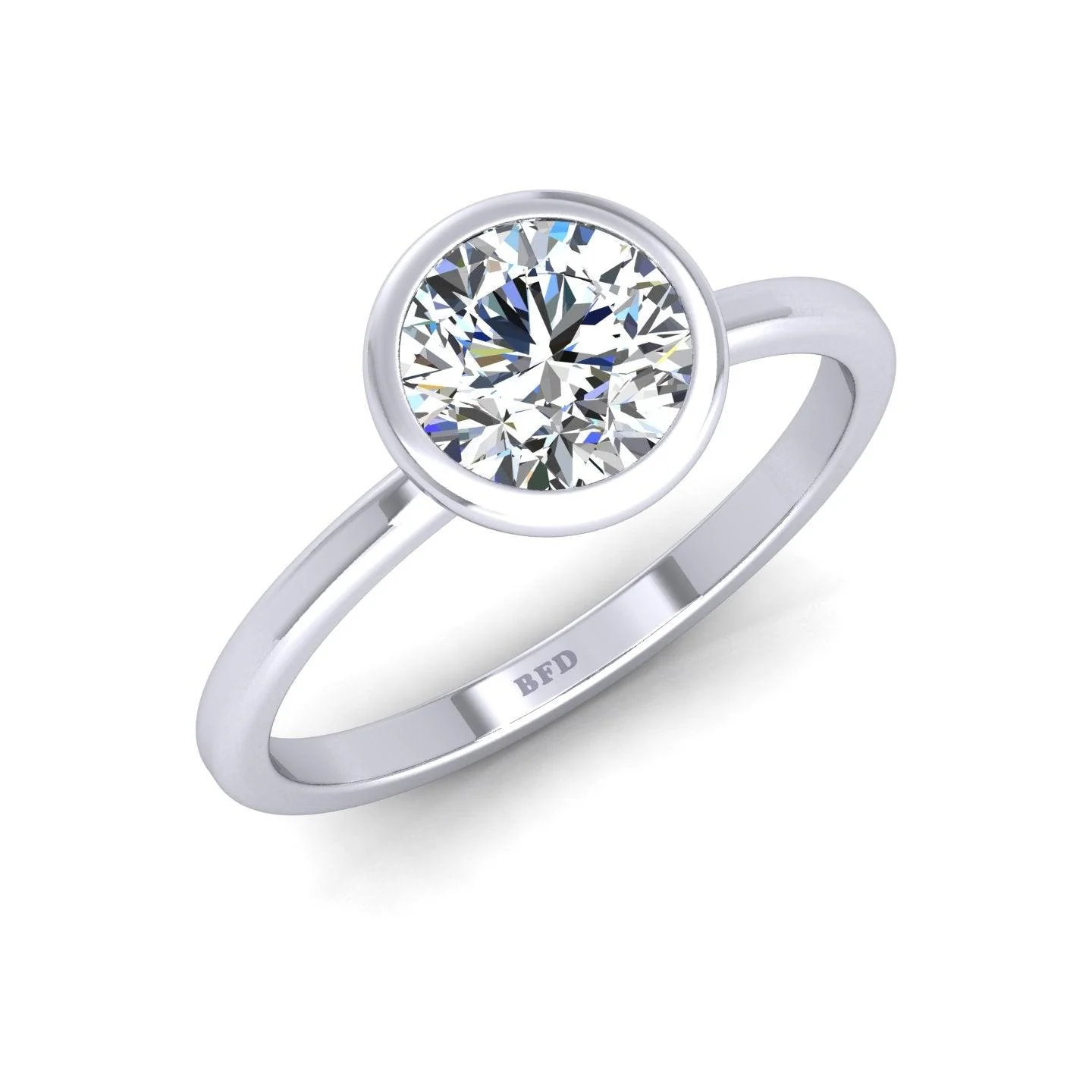 Certified Classic Round Diamond Solitaire Engagement Ring 1.00CT E/VS - Image 5