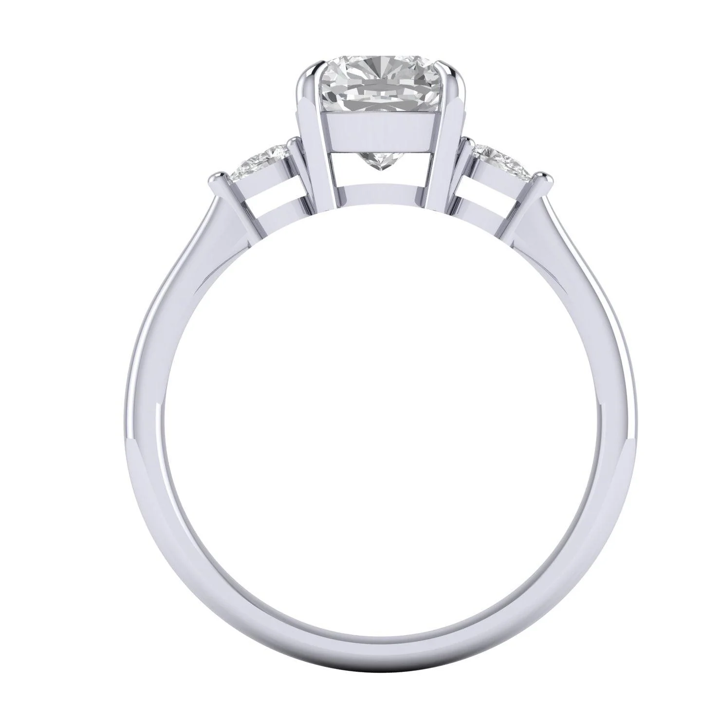 IGI Certified Cushion Diamond Engagement Ring Platinum 2.25Ct F/VS - Image 2