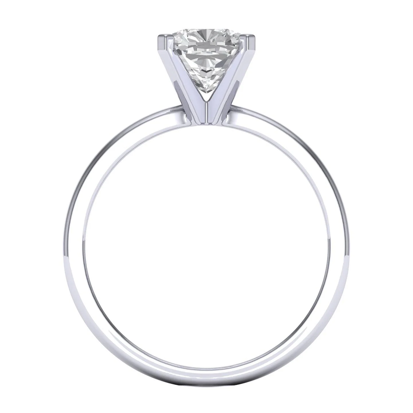 IGI Certified Cushion Diamond Solitaire Engagement Ring Platinum 1.00Ct D/VS - Image 2