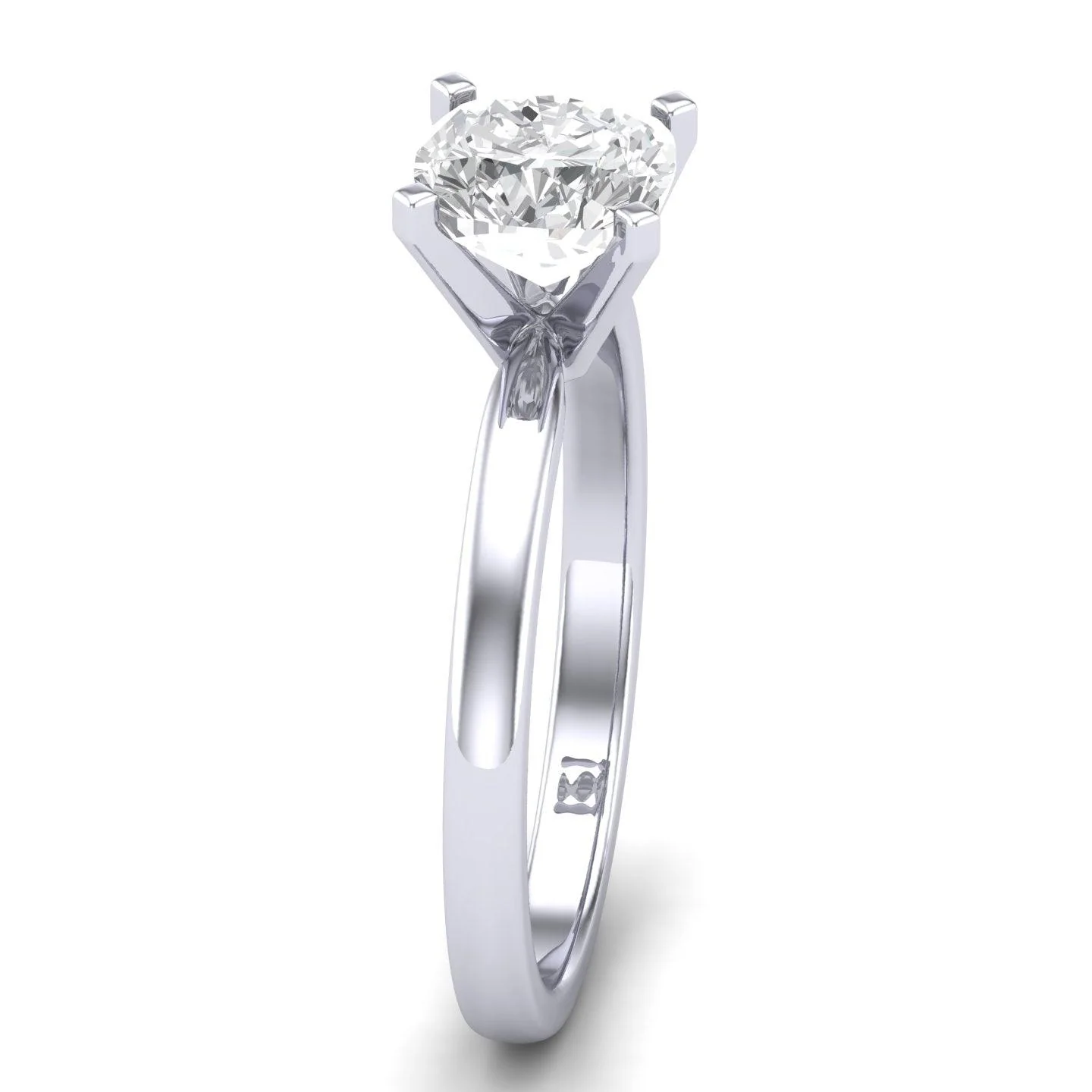 IGI Certified Cushion Diamond Solitaire Engagement Ring Platinum 1.00Ct D/VS - Image 3