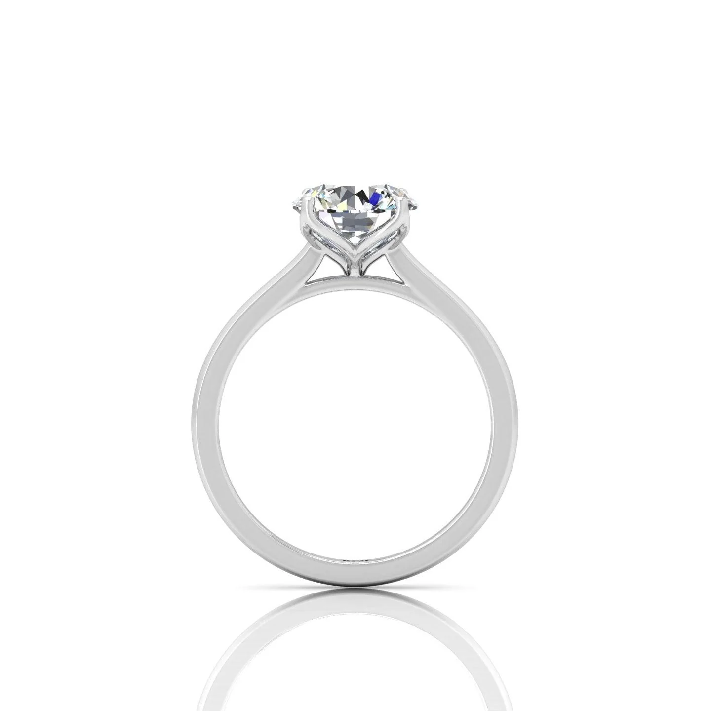 IGI CERTIFIED D/VS 2.00CT Round Diamond Solitaire Engagement Ring, 950 Platinum - Image 2