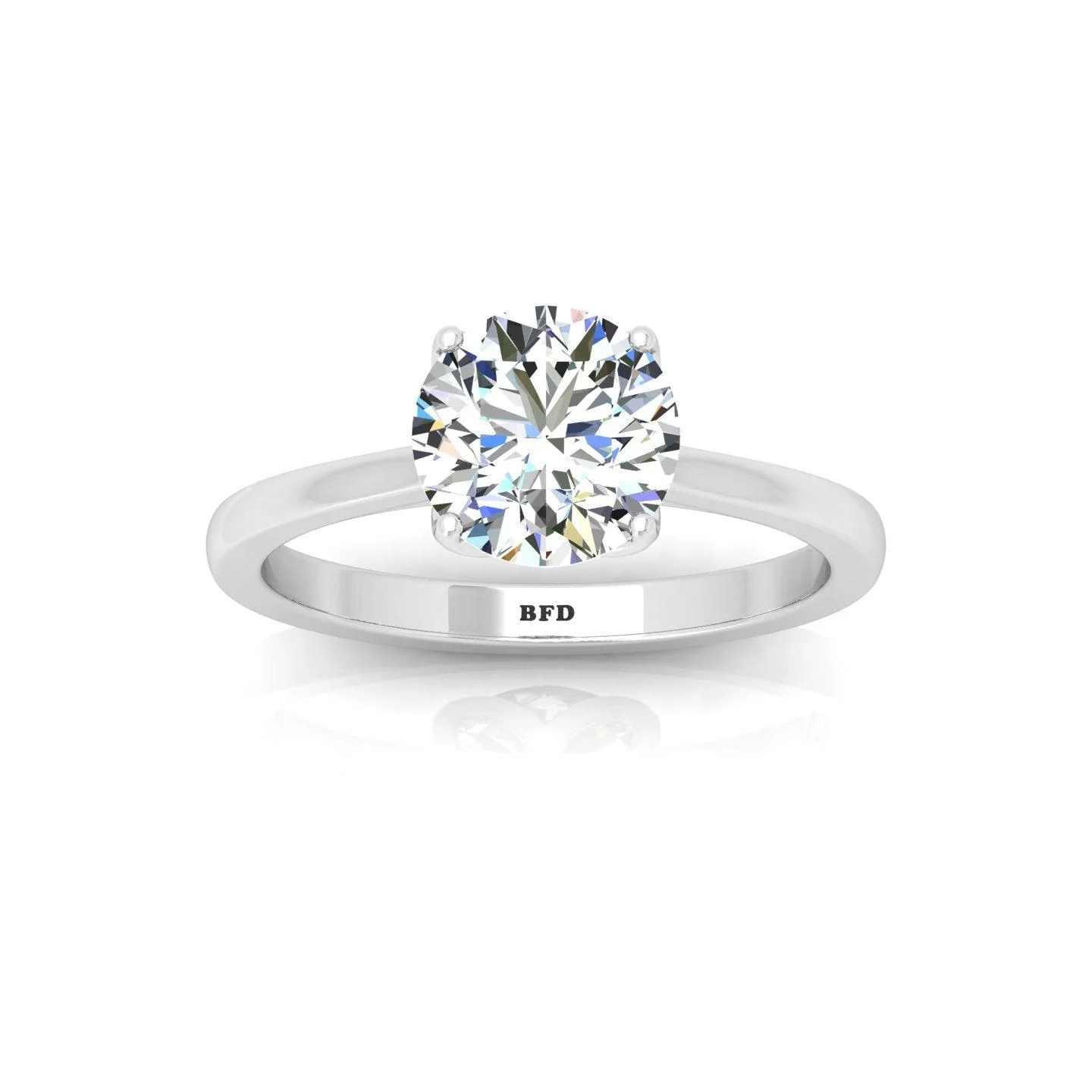 IGI CERTIFIED D/VS 2.00CT Round Diamond Solitaire Engagement Ring, 950 Platinum - Image 3