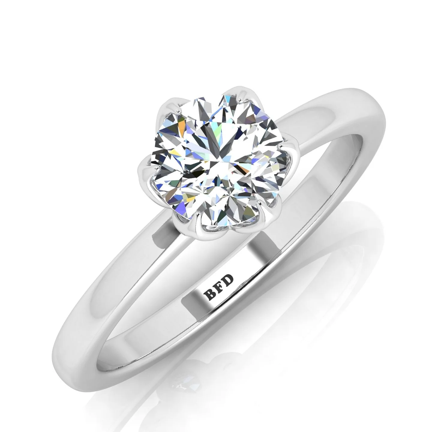 IGI CERTIFIED D/VS 2.00CT Round Diamond Solitaire Engagement Ring, 950 Platinum - Image 9