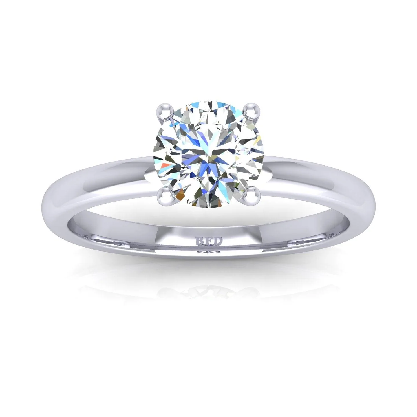 IGI CERTIFIED D/VVS 2.80CT Round Diamond Solitaire Engagement Ring, 950 Platinum - Image 4