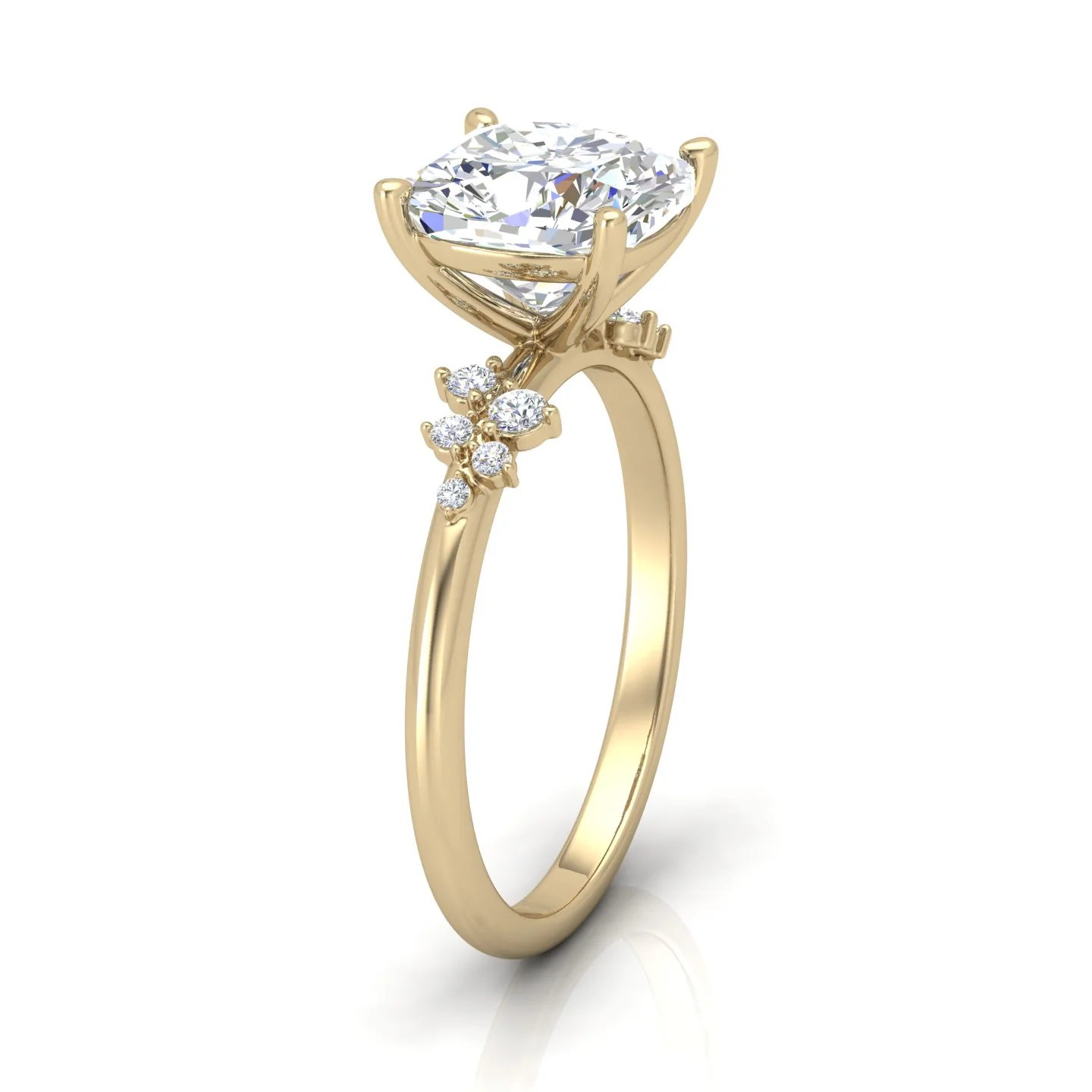 Jasmine Cushion Diamond Engagement Ring - Image 2