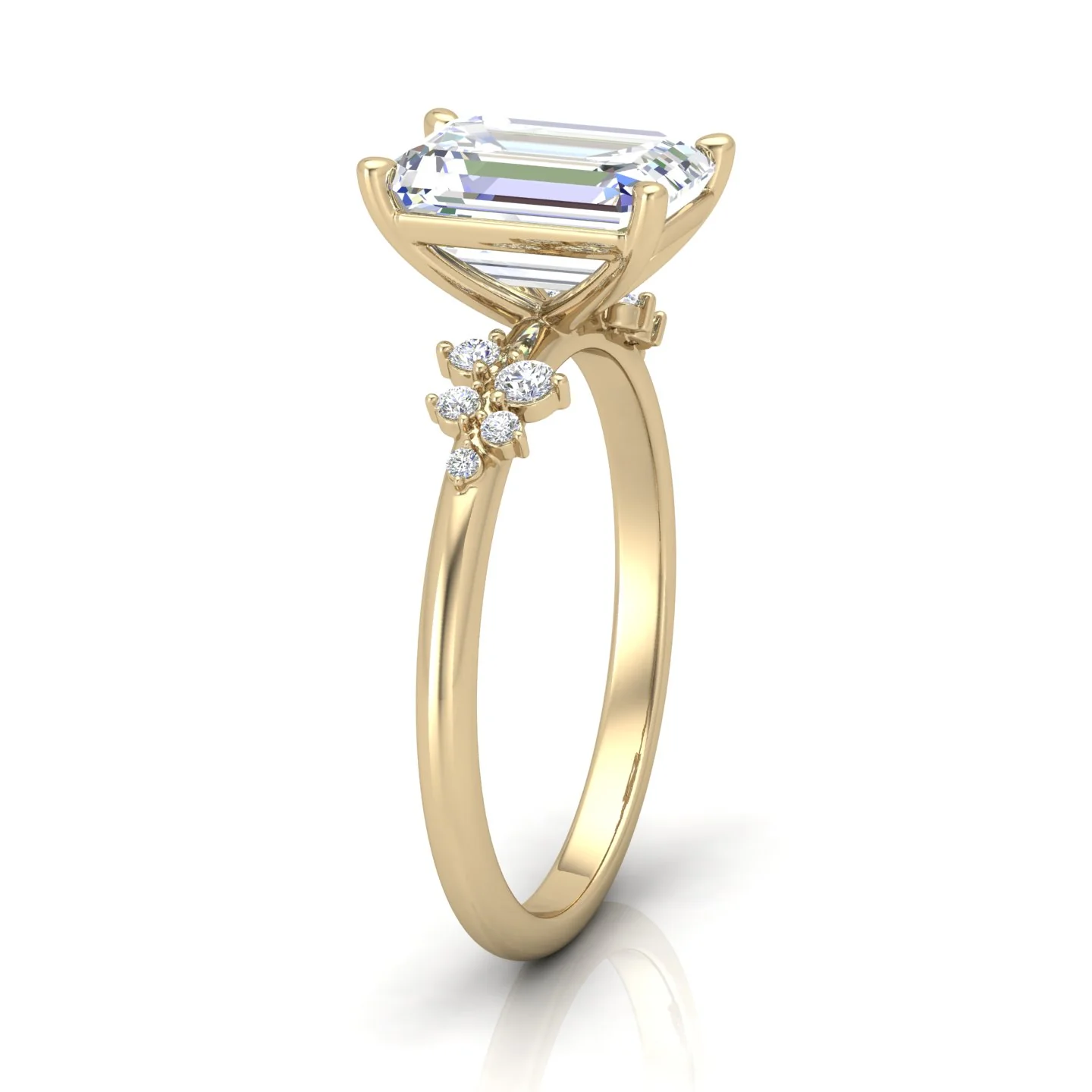 Jasmine Radiant Diamond Engagement Ring - Image 2